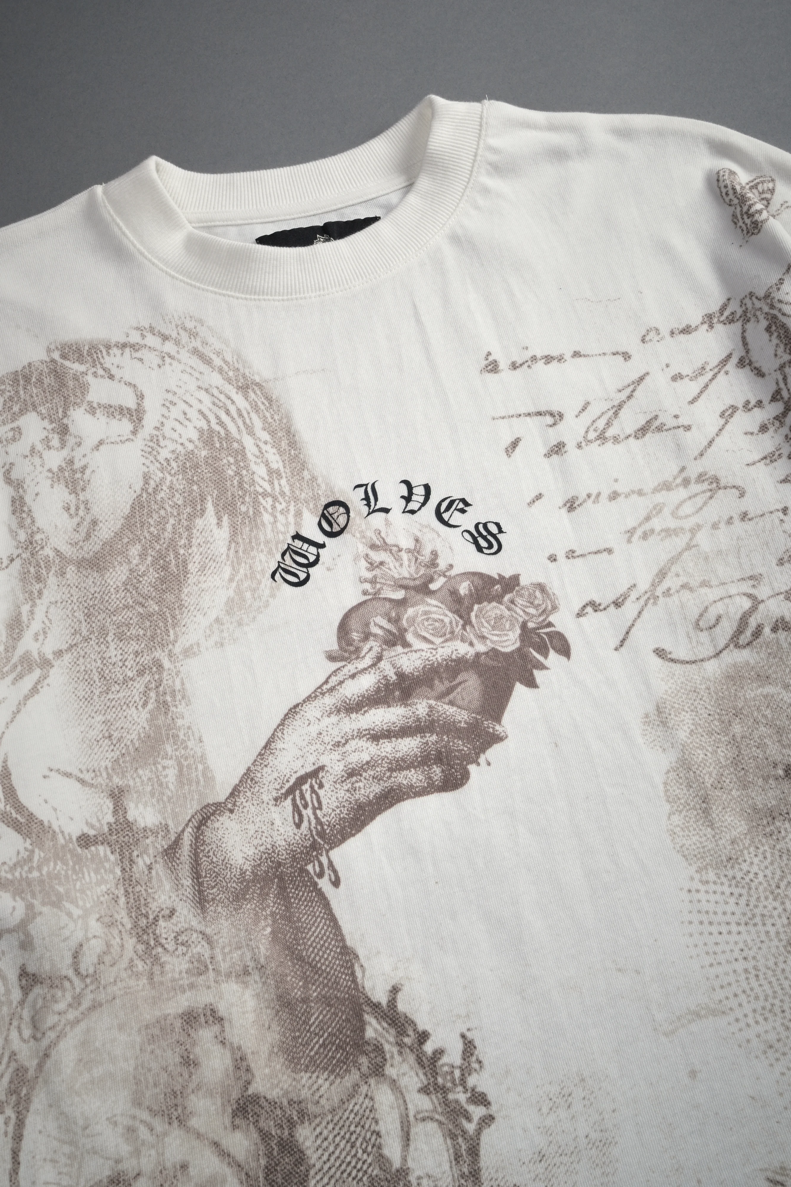 Heart of Thorns Premium Oversized Tee in Cream - Image 11