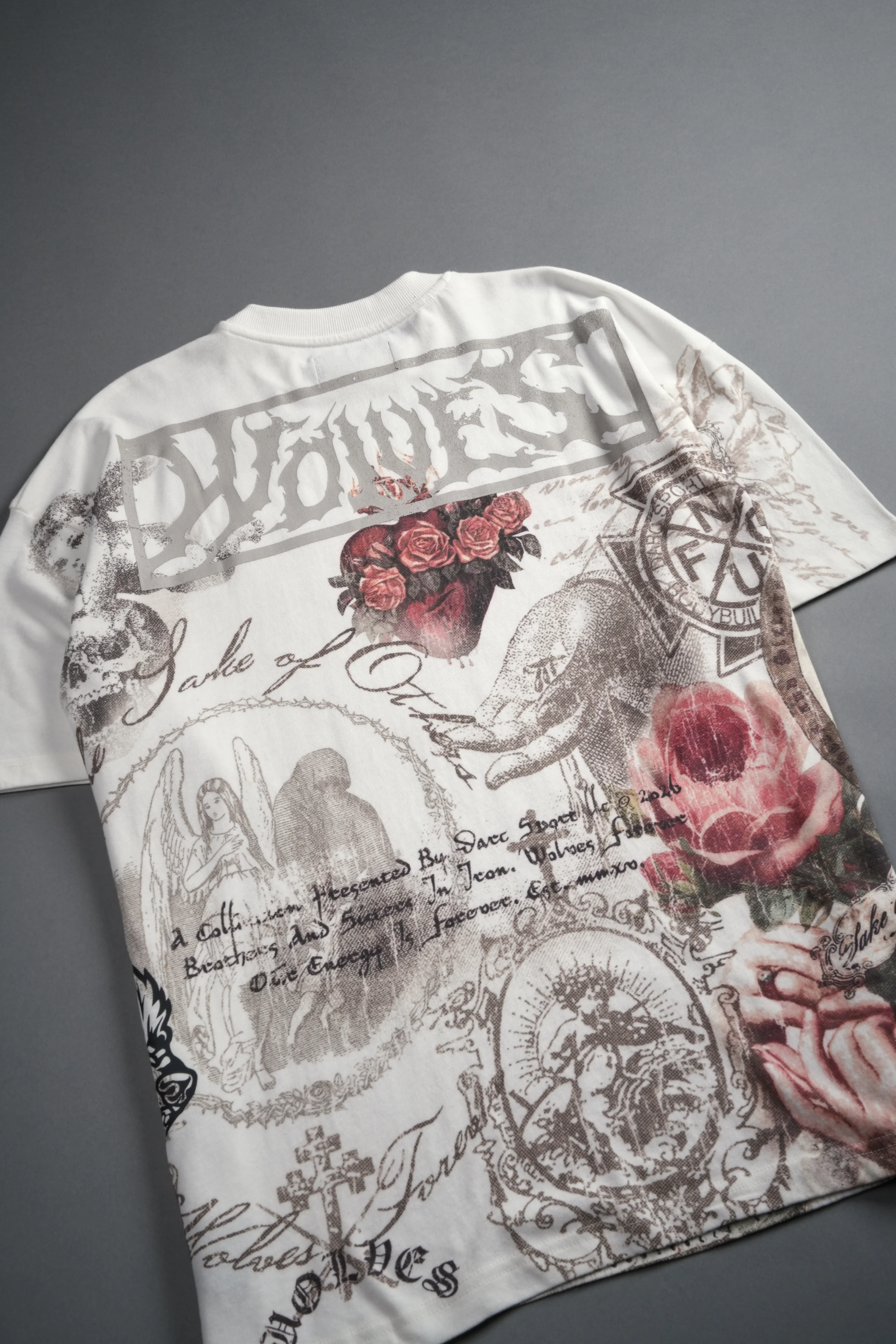 Heart of Thorns Premium Oversized Tee in Cream - Image 12