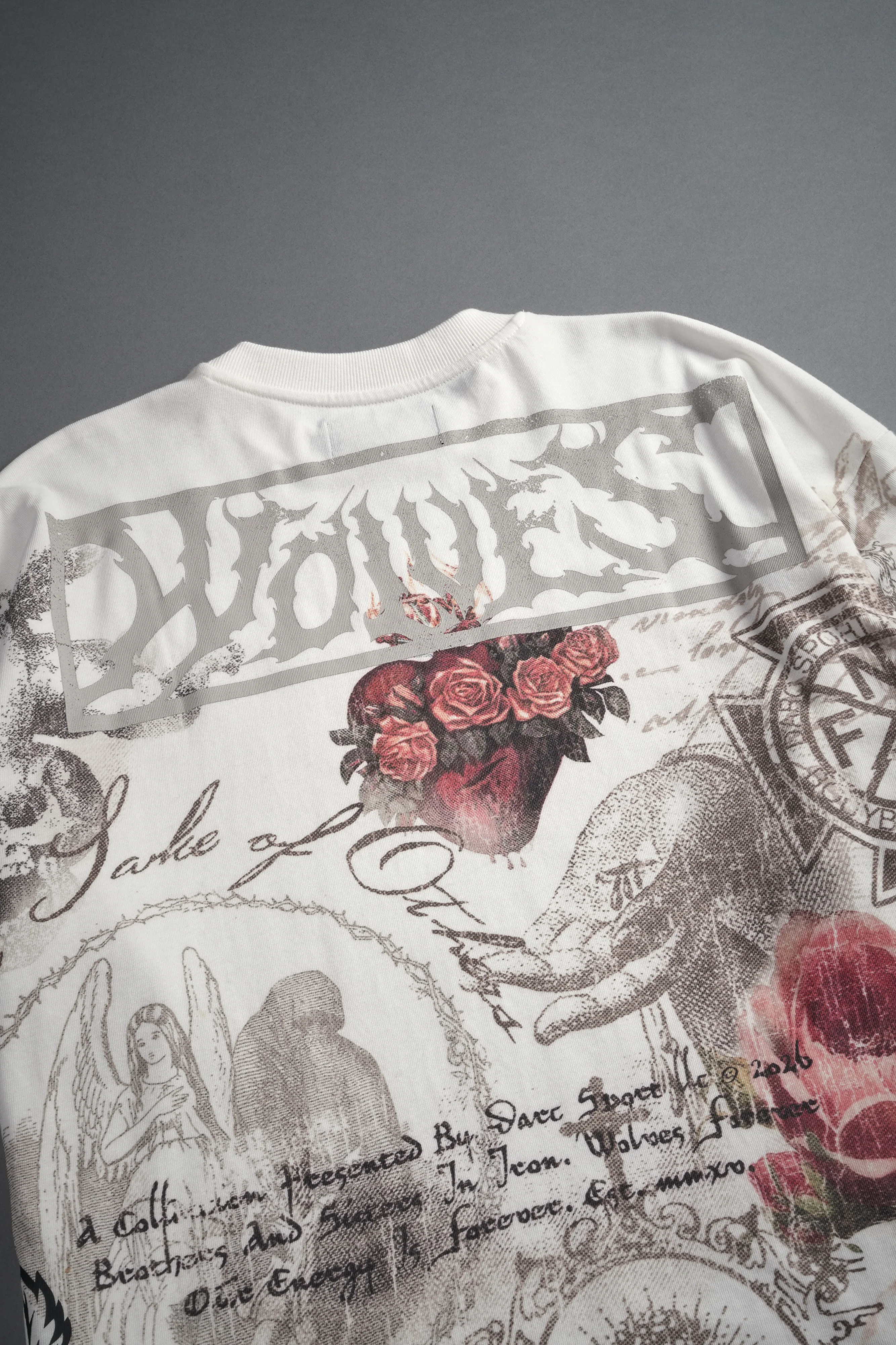 Heart of Thorns Premium Oversized Tee in Cream - Image 13