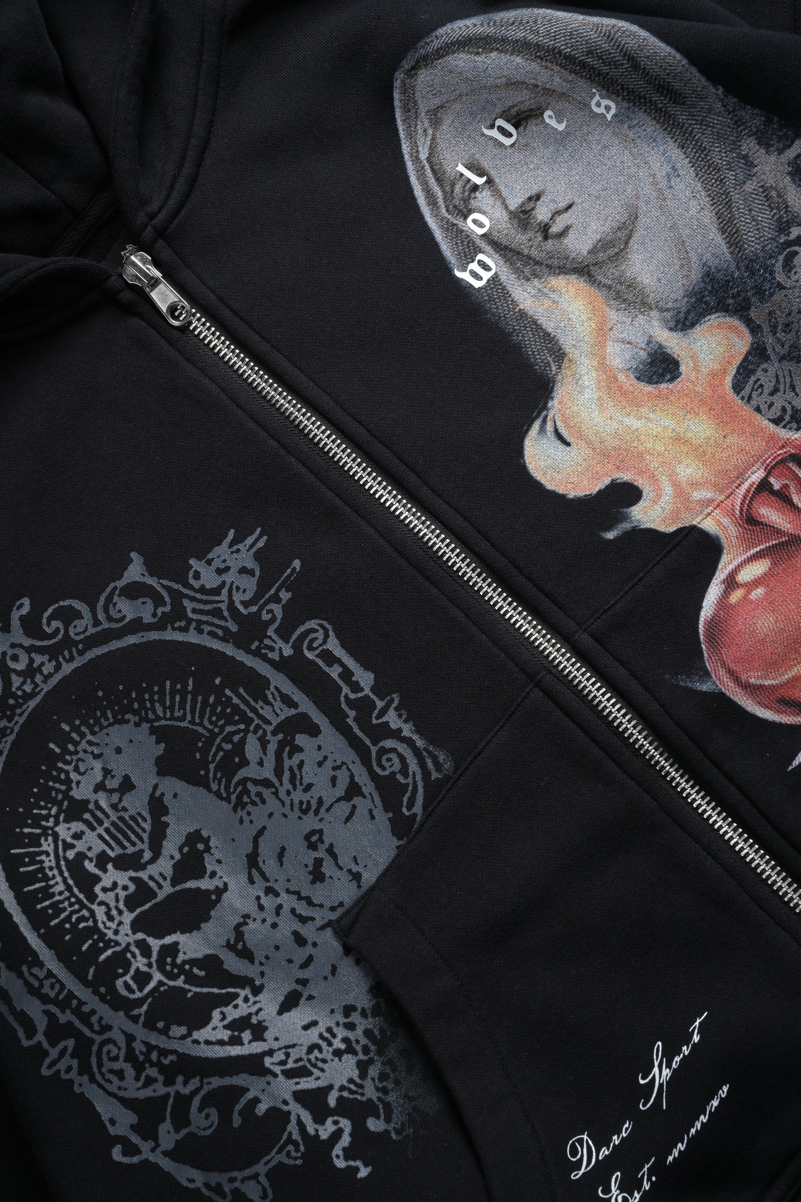 Heart of Thorns Vex Double Zip Hoodie in Black - Image 12