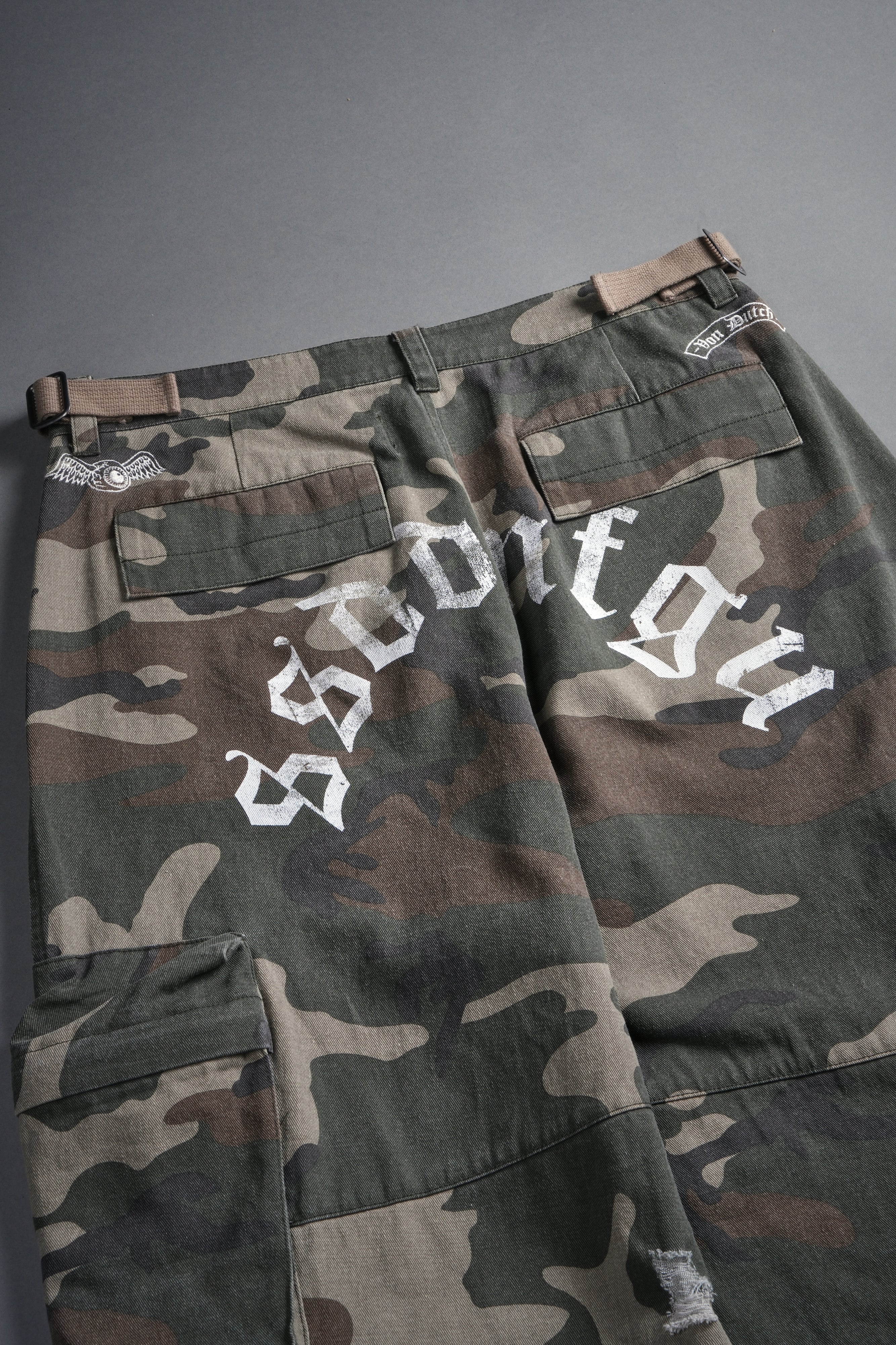 Hellbound Duke Cargo Pants in DSVD Green Camo - Image 14