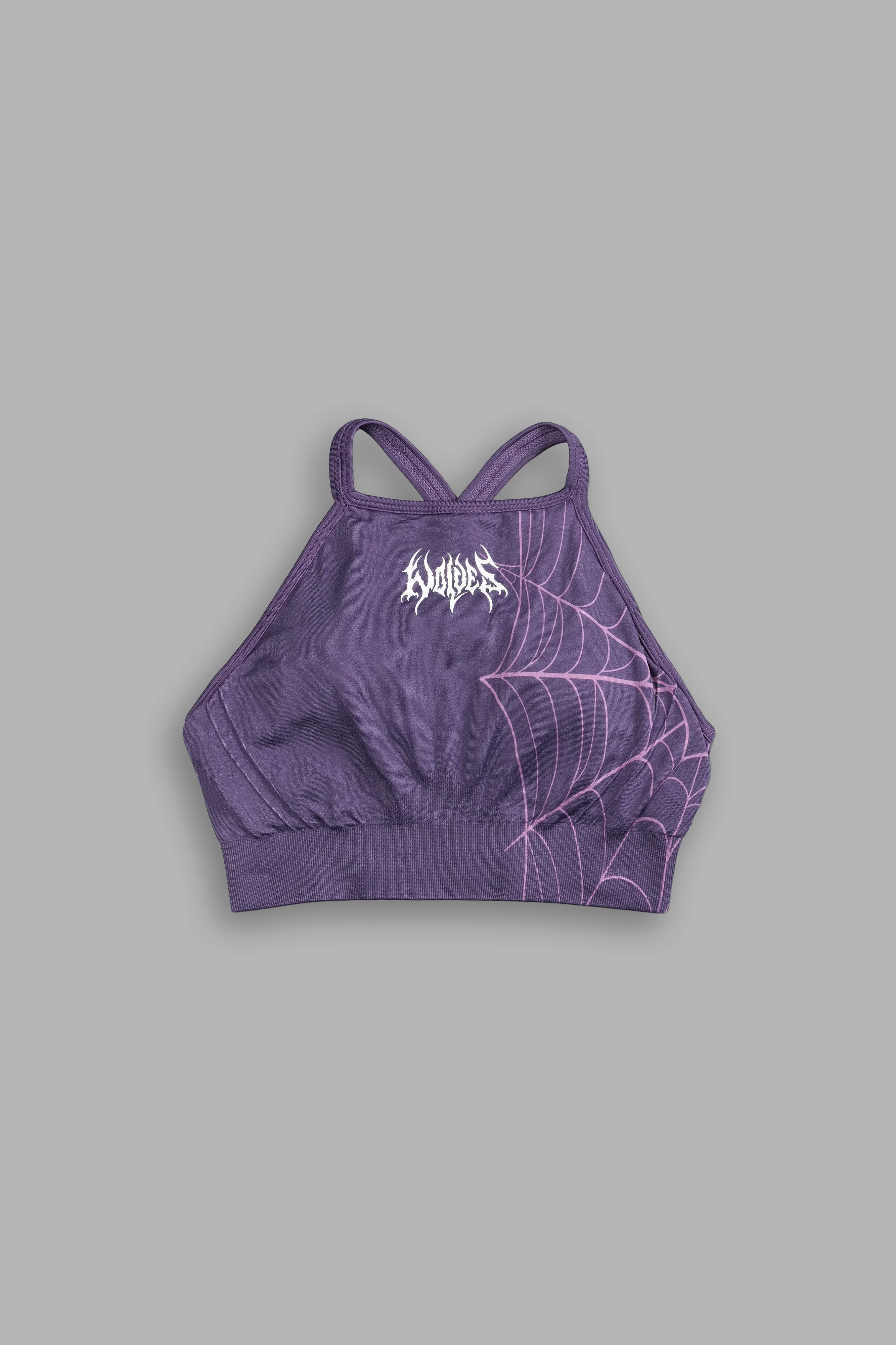 Hesh "Everson Seamless" High Neck Bra in Purple Night Web - Image 3