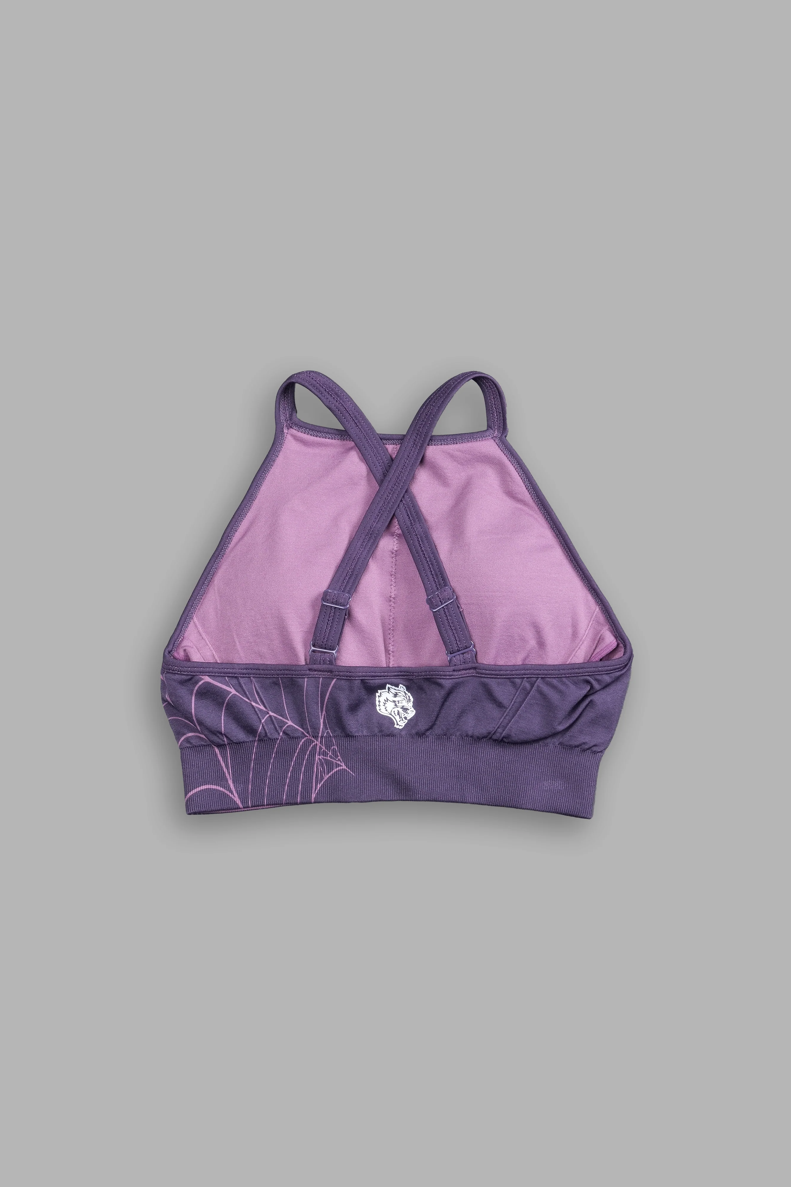 Hesh "Everson Seamless" High Neck Bra in Purple Night Web - Image 4