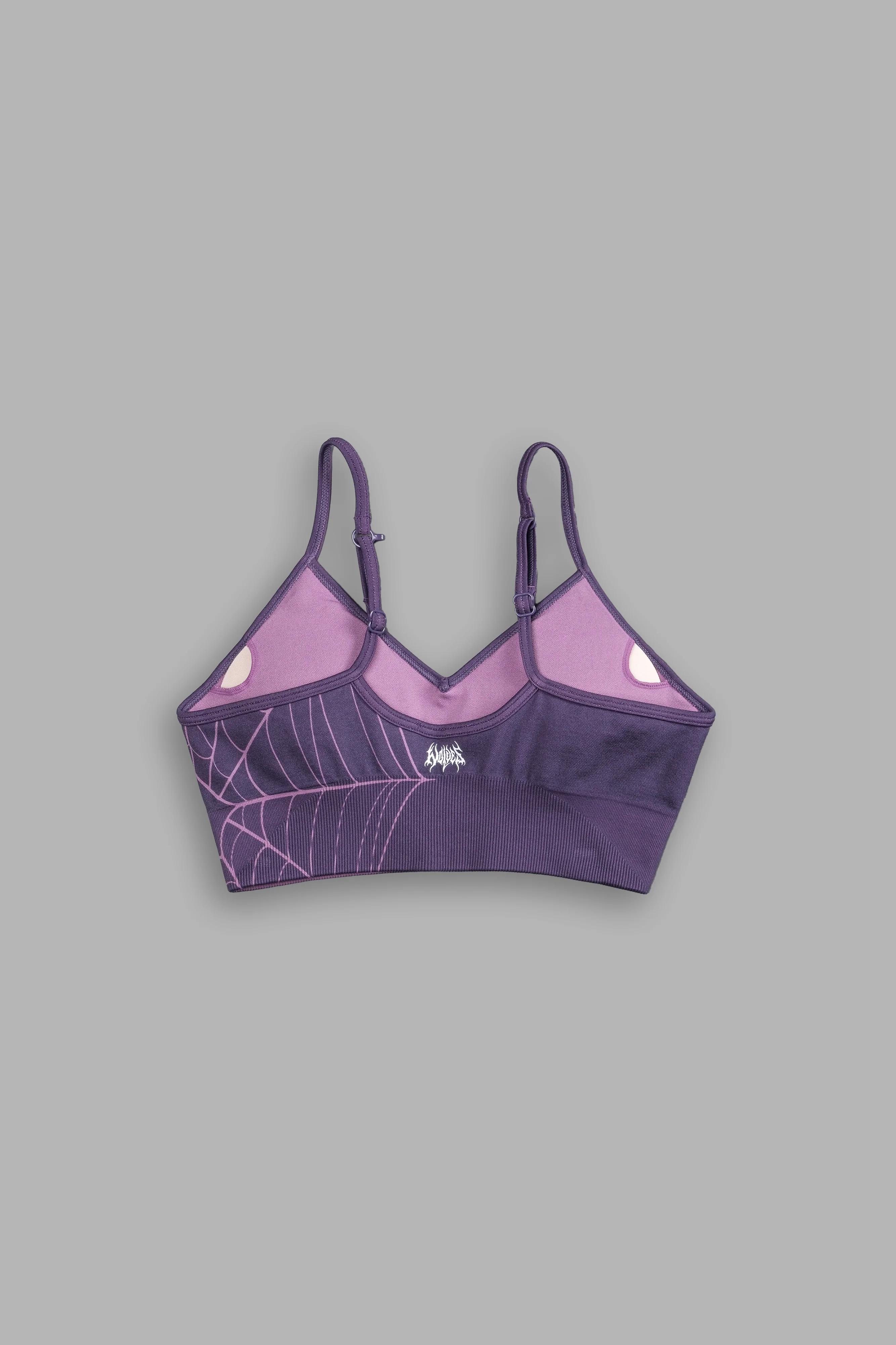 Hesh "Everson Seamless" Sports Bra in Purple Night Web - Image 4