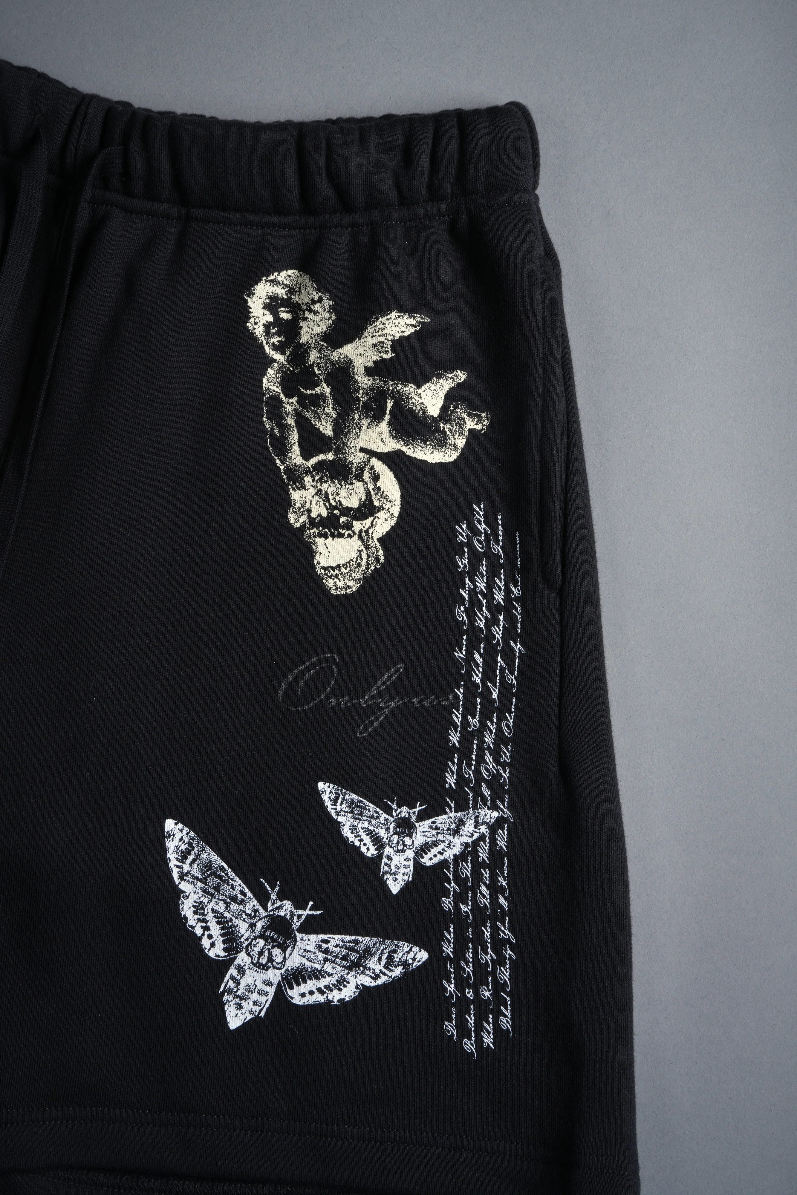 Hollow Virtue Post Lounge Sweat Shorts in Black - Image 9