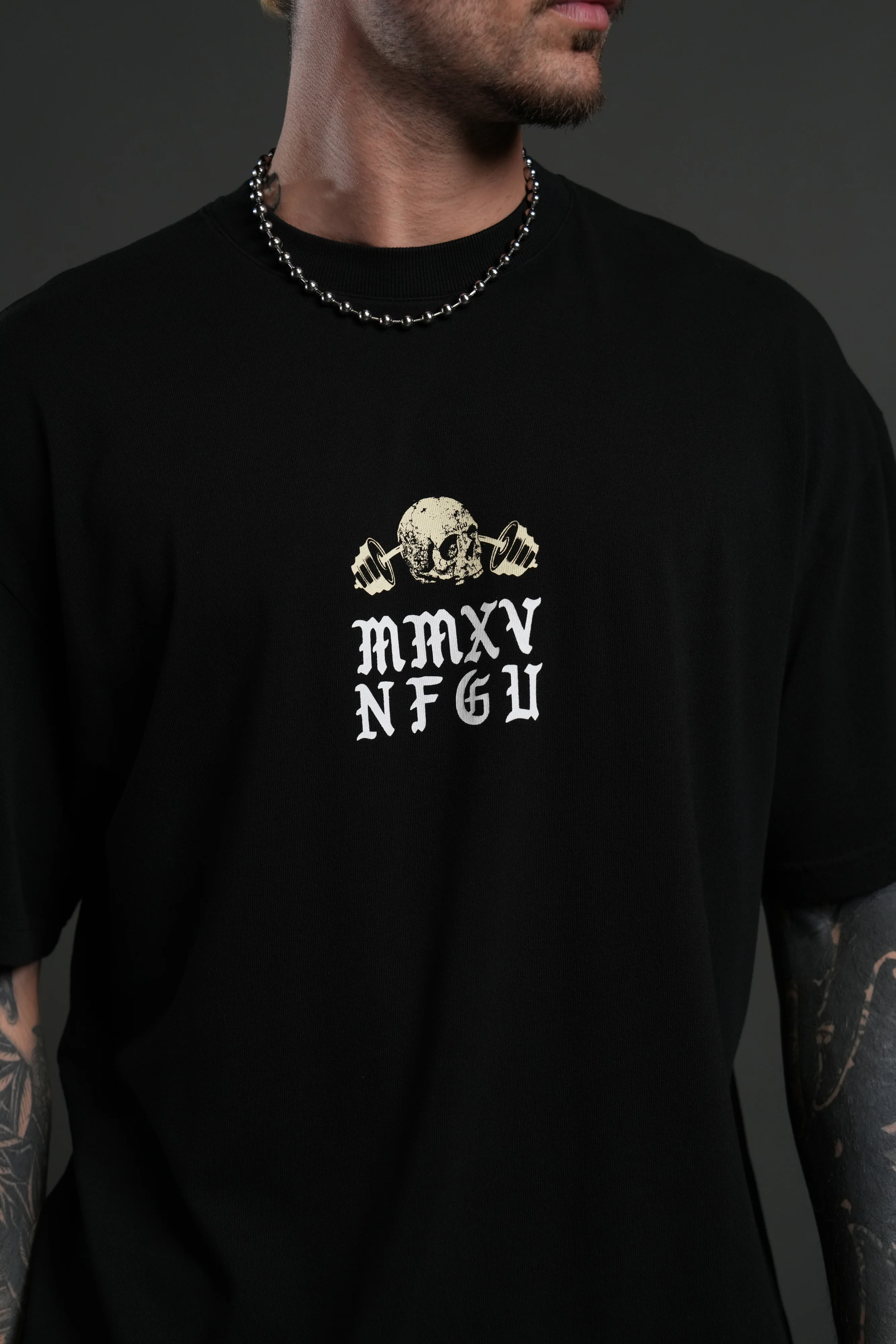 Hollow Virtue "Premium" Oversized Tee in Black - Image 6