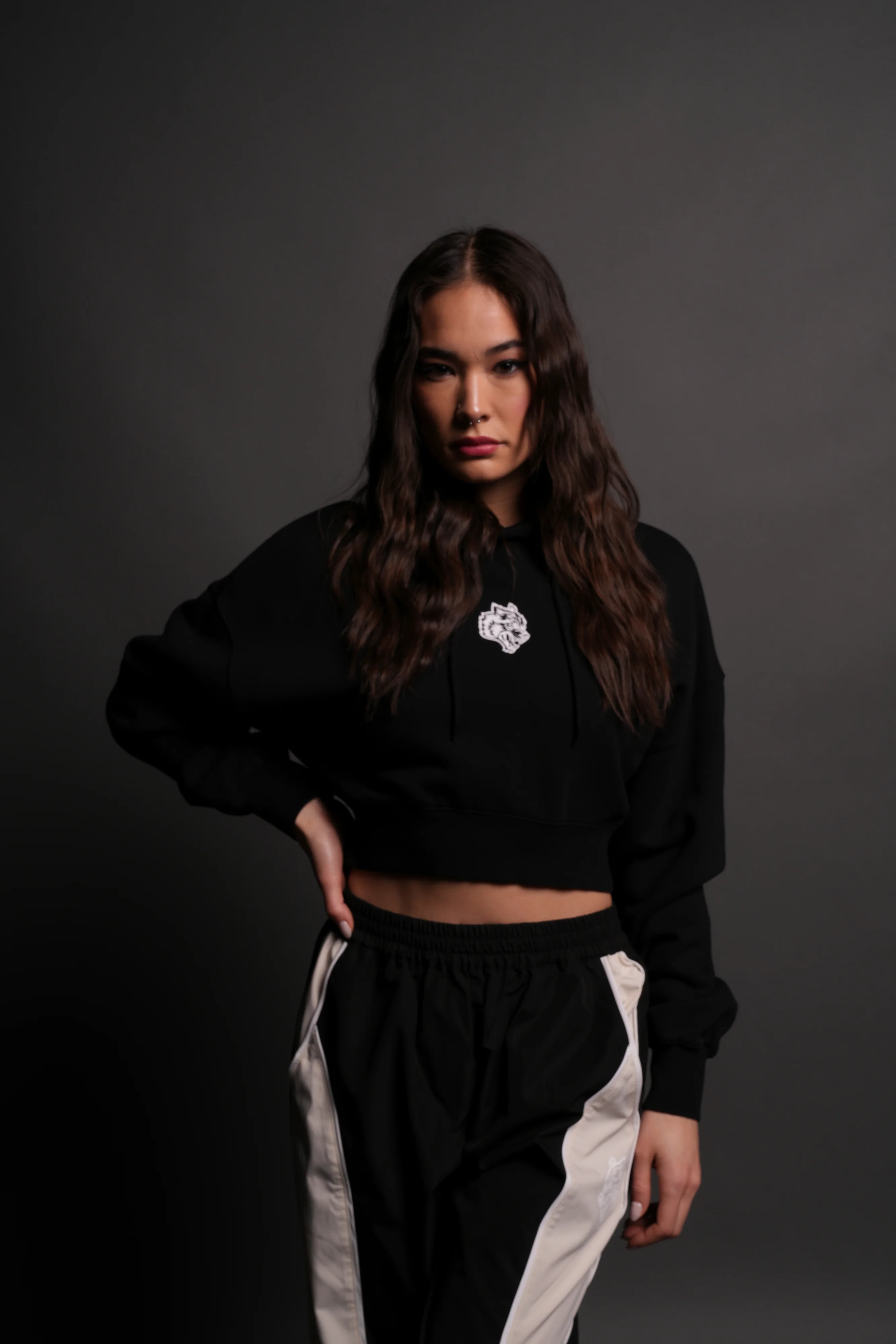 Icon "Ava" Hoodie in Black