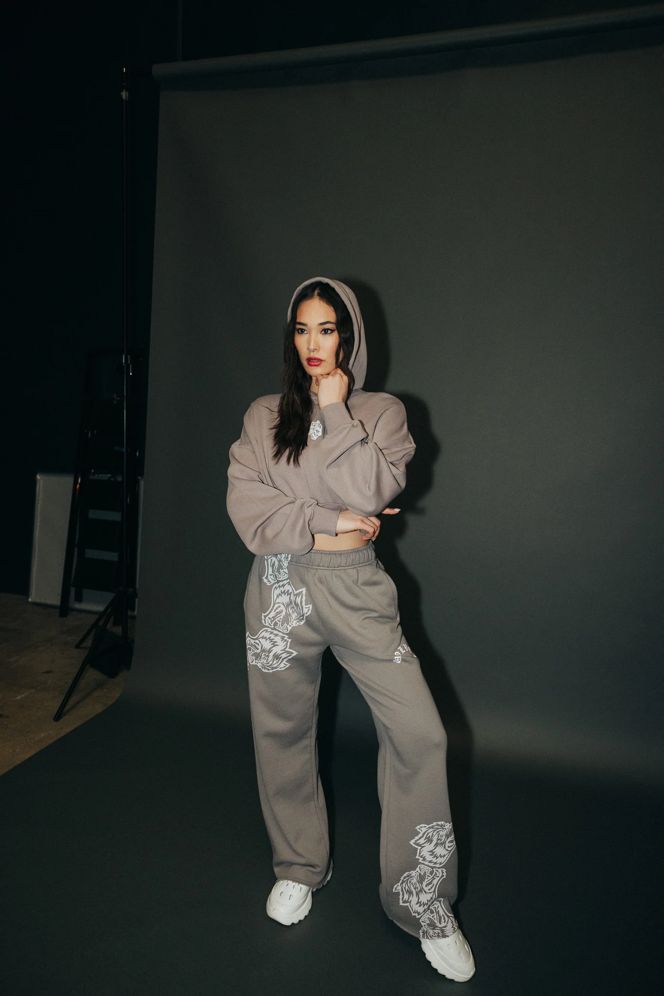 Icon "Ava" Hoodie in Pale Gray - Image 8