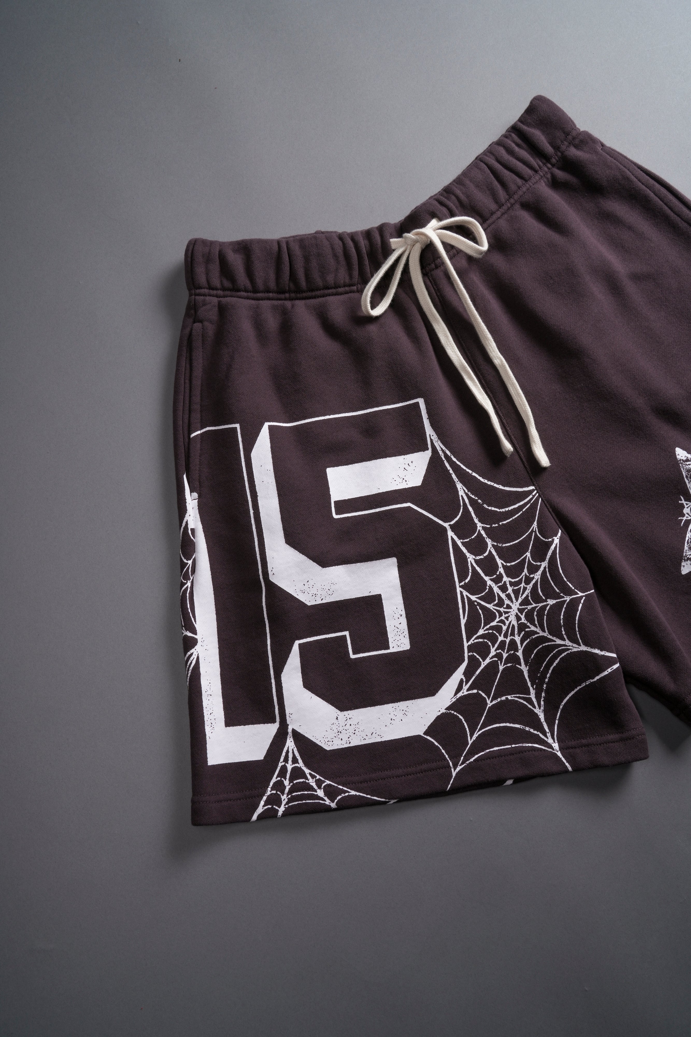 In Our Web Oversized Post Lounge Sweat Shorts in Purple Night - Image 8