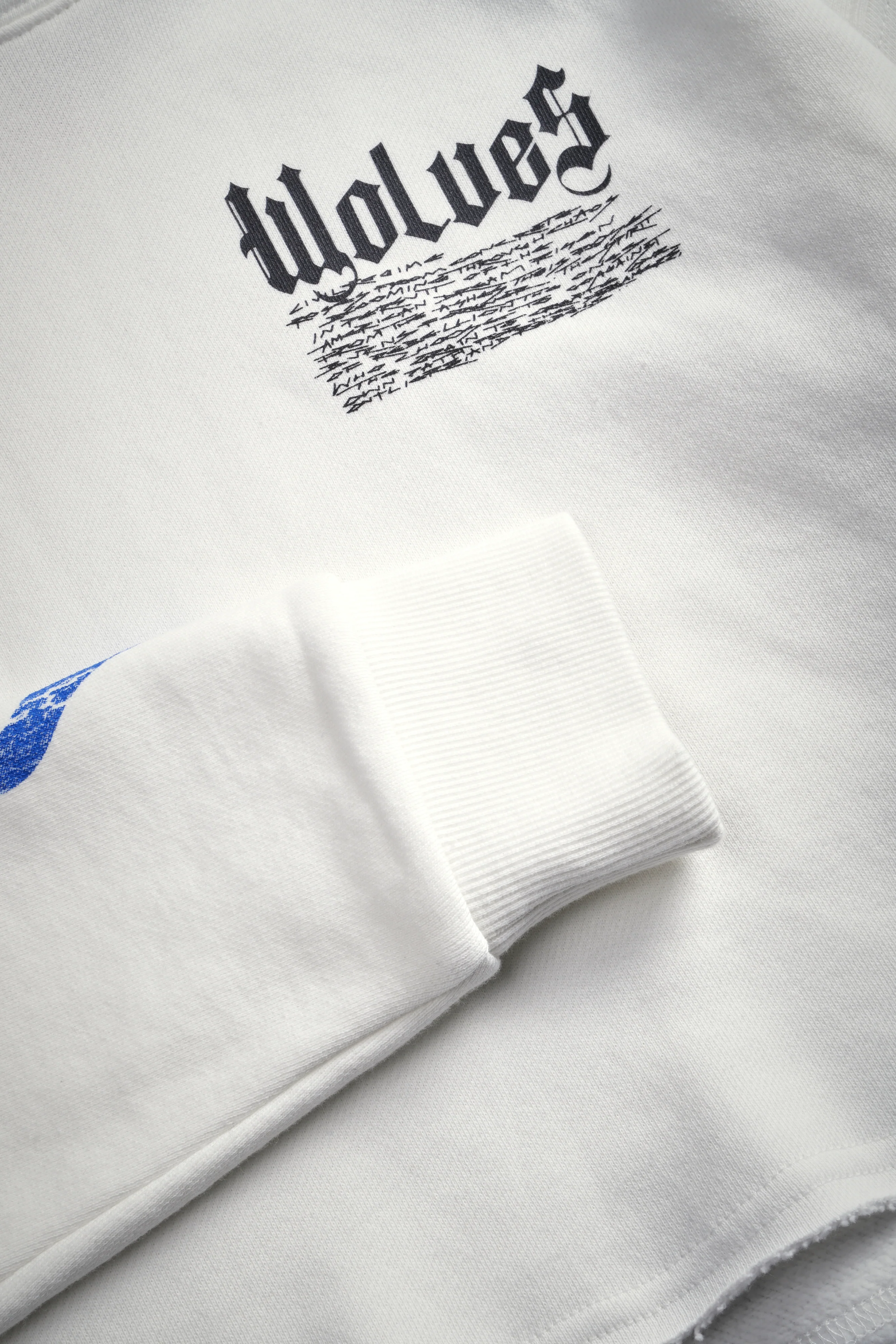 Infernal Bloom "Pierce" (Cropped) Hoodie in Cream - Image 9