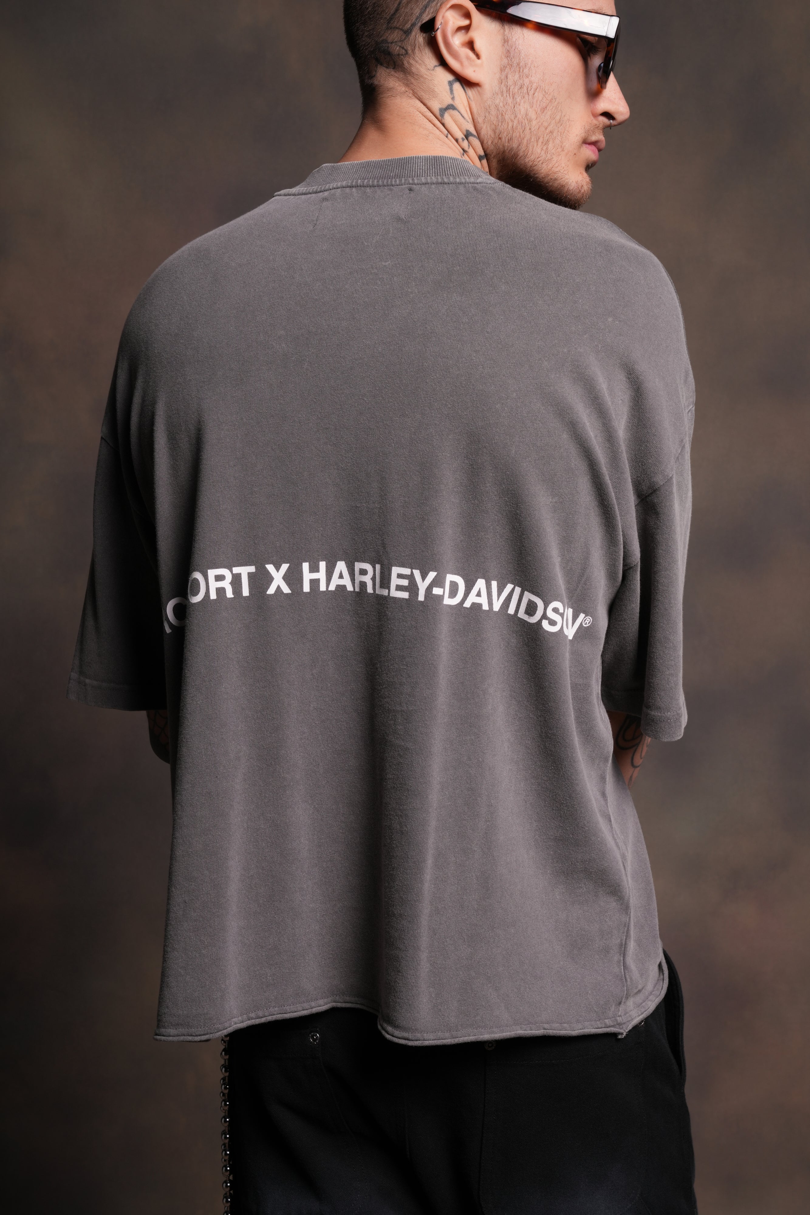 Inferno Shield Premium Unisex Raw Hem "Box Cut" Tee in Slate Gray - Image 12
