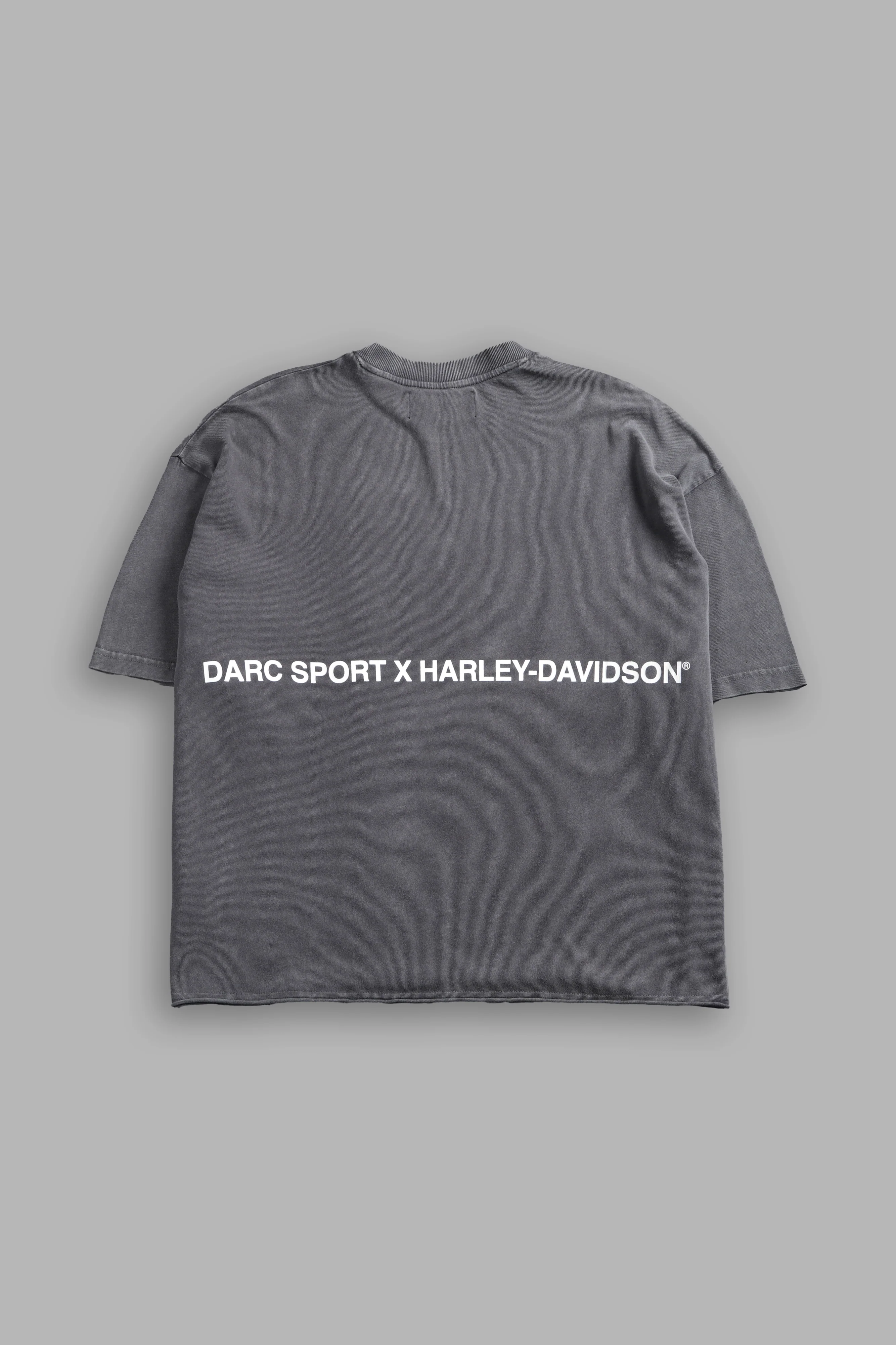 Inferno Shield Premium Unisex Raw Hem "Box Cut" Tee in Slate Gray - Image 2
