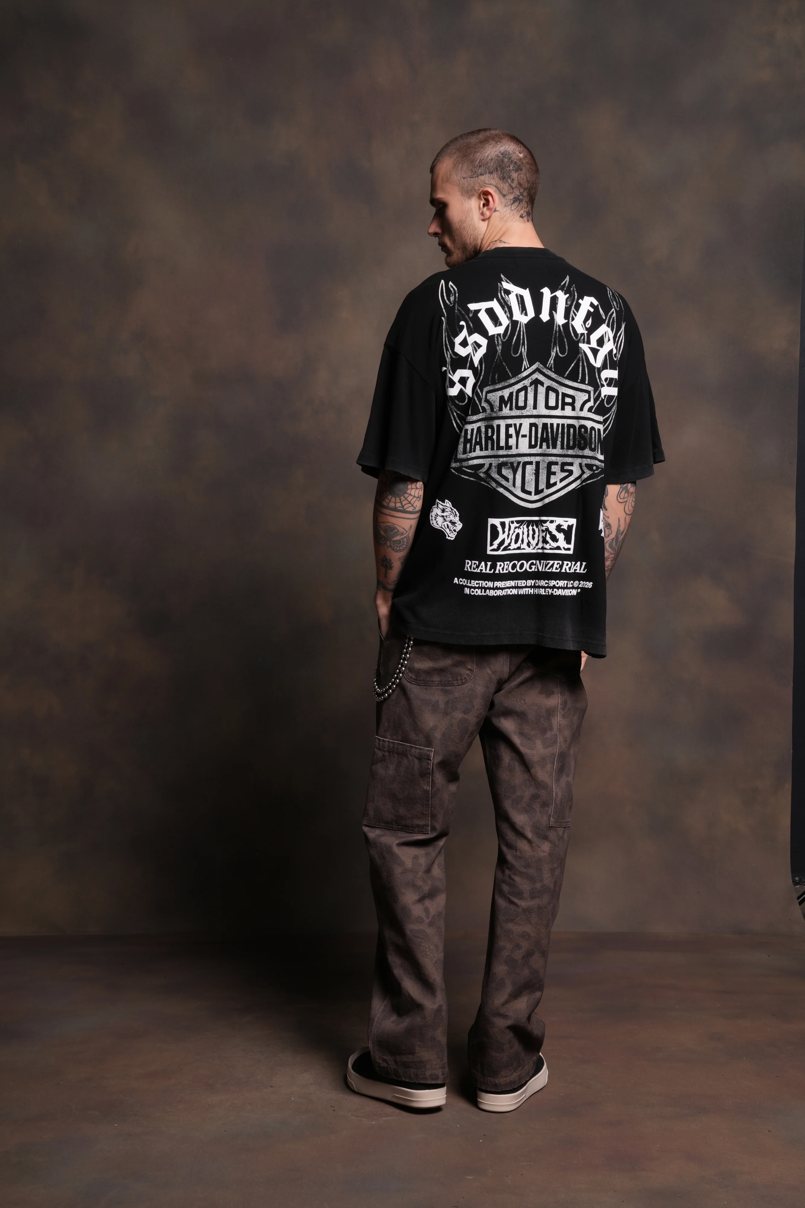 Inferno Wolf "Premium" Oversized Tee in Black - Image 6