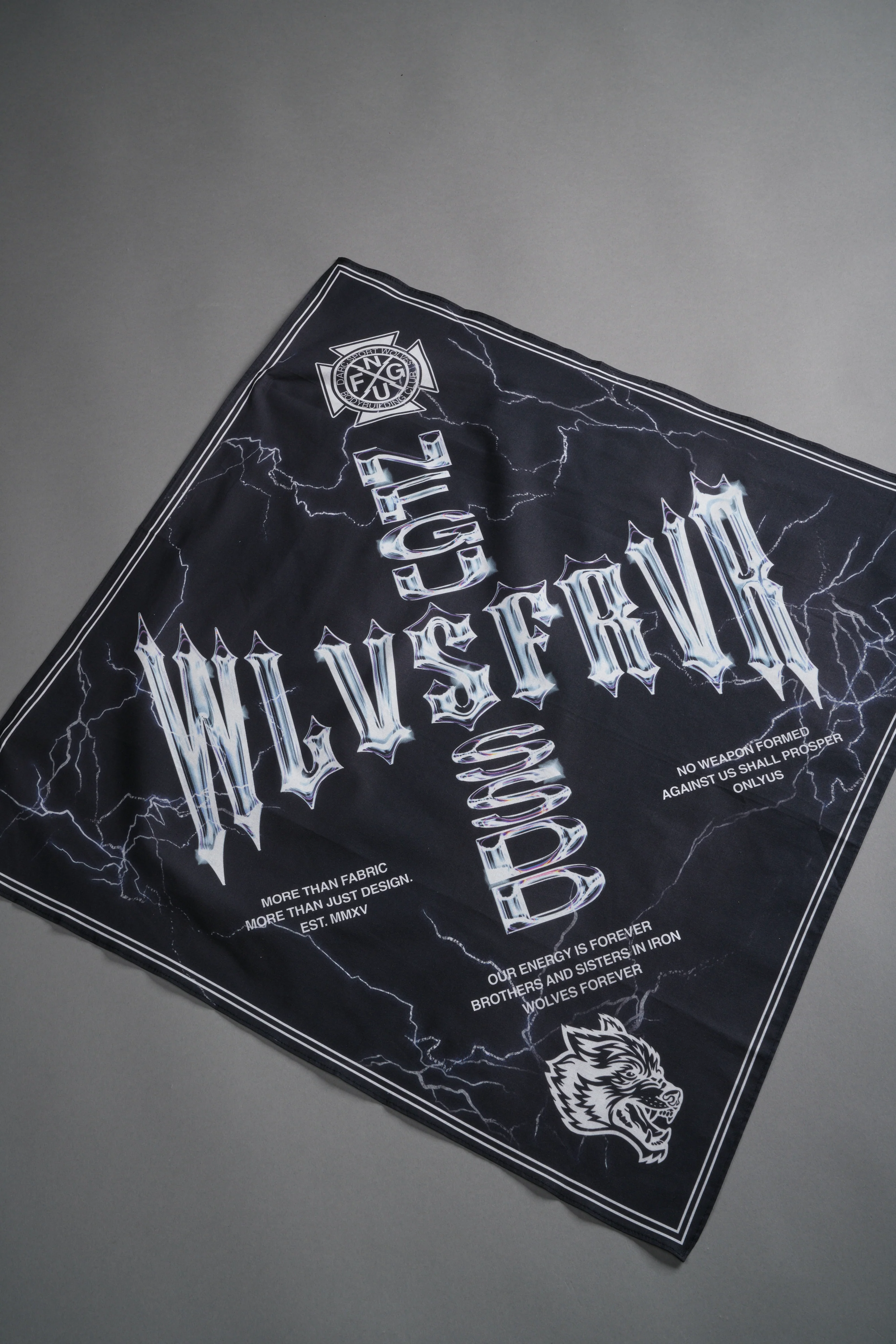 Iron Code Bandana in Black - Image 2