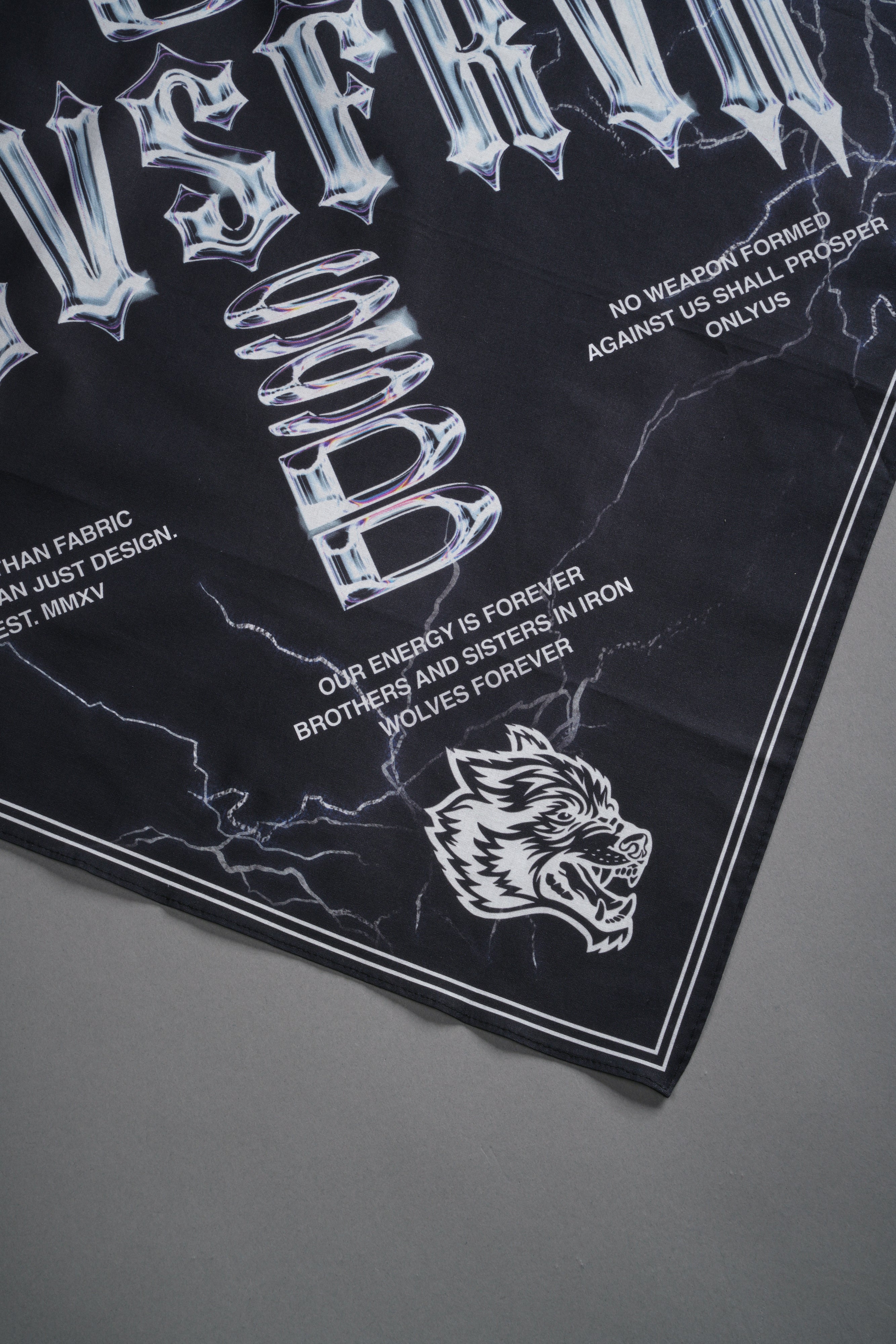 Iron Code Bandana in Black - Image 3
