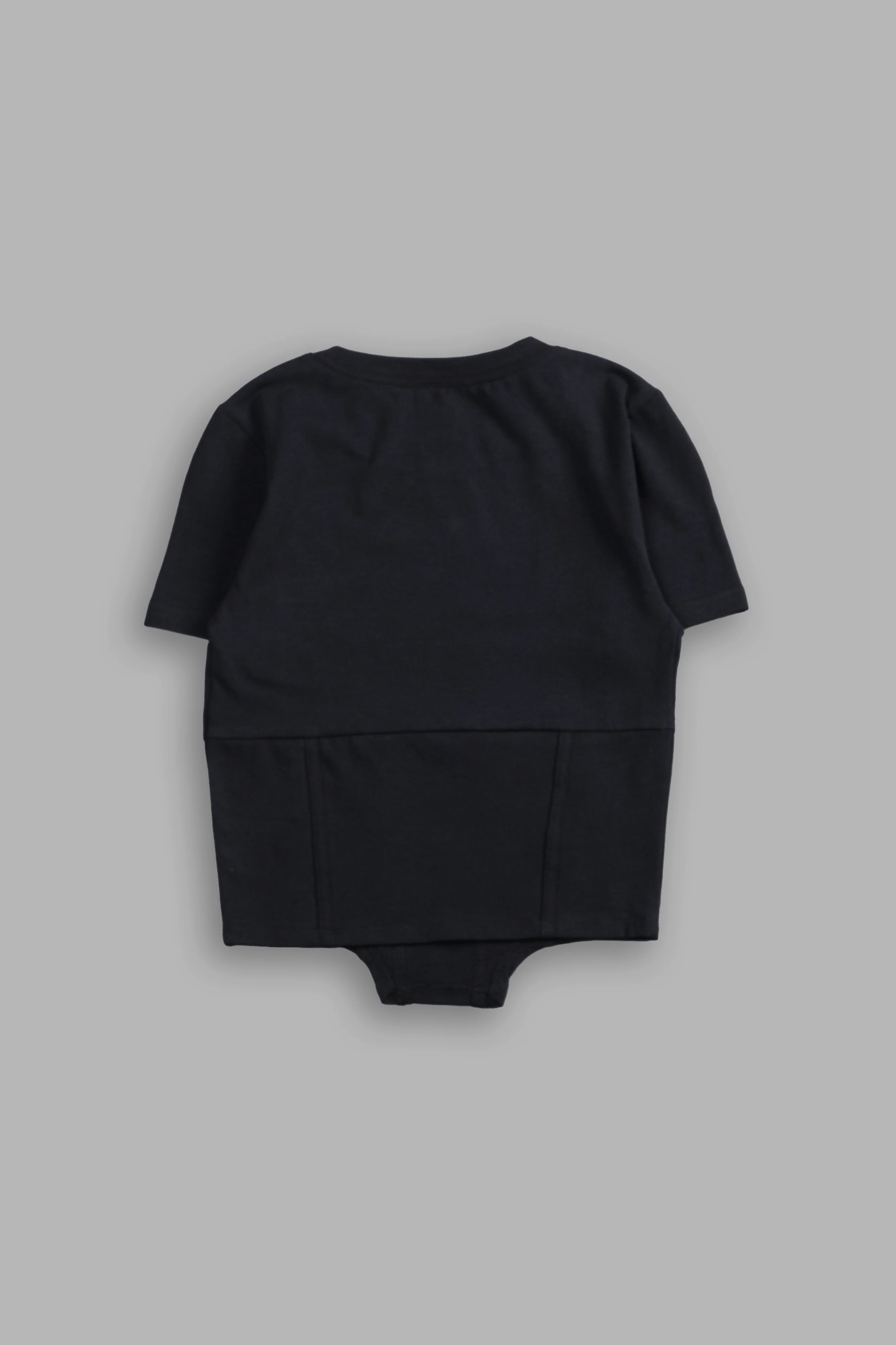 Iron Code Salem Corset Tee in Black - Image 4