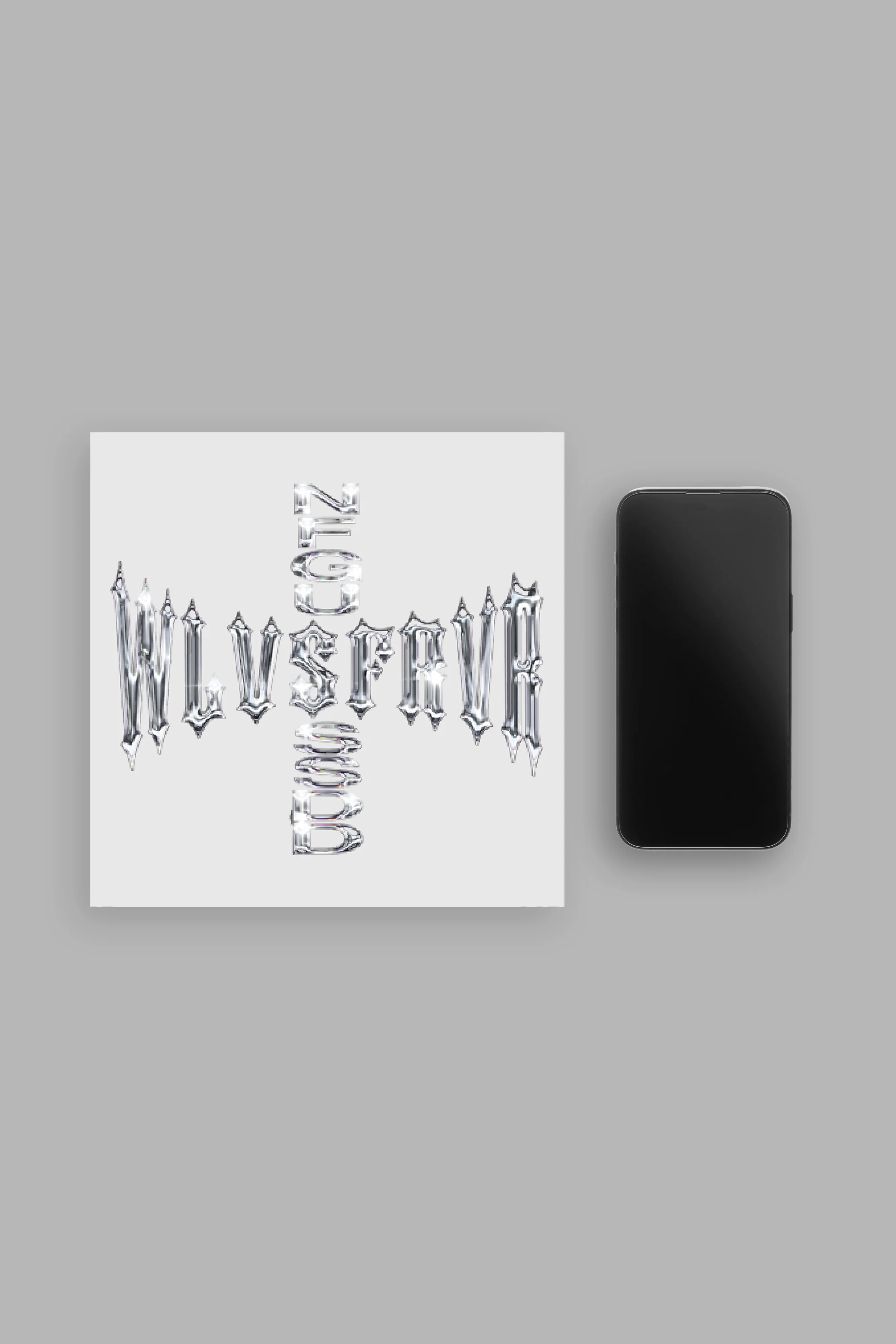 Iron Code Sticker in Silver - Image 2