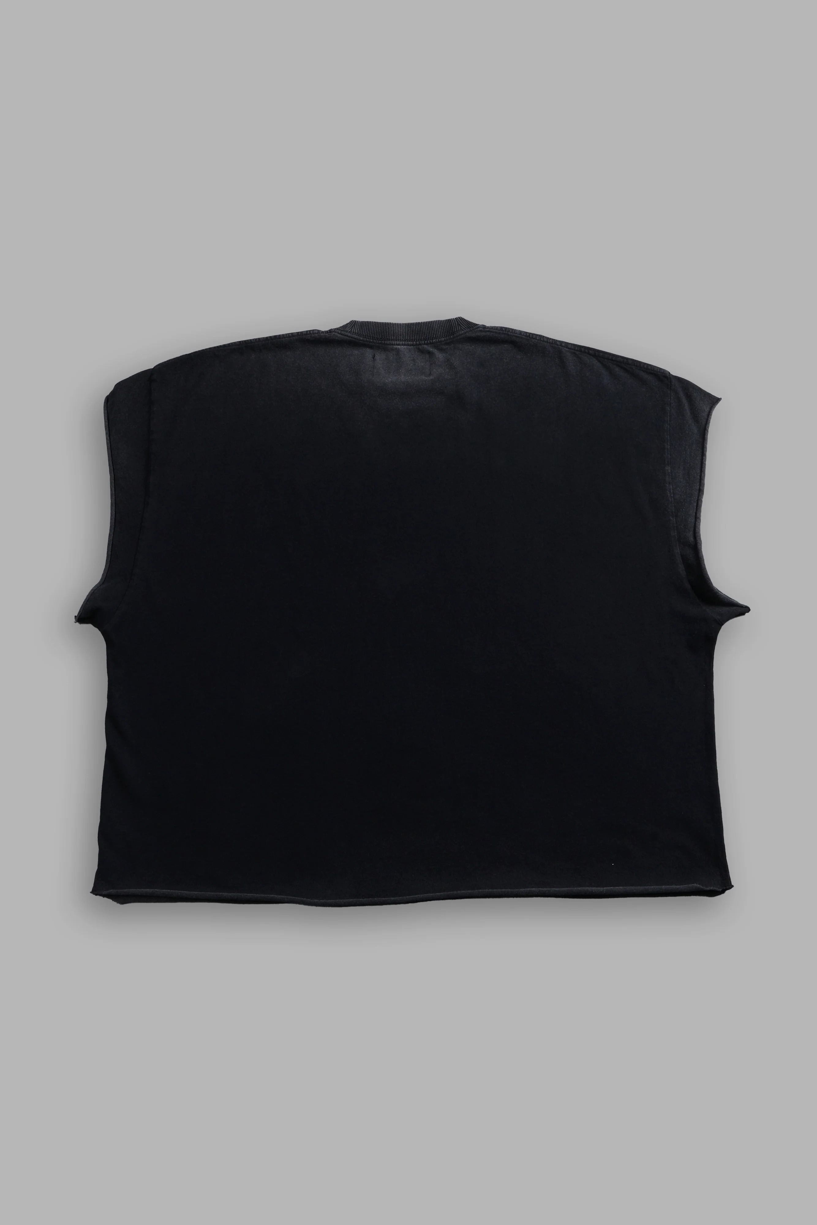 Iron Fire Grunge Cut-Off Tee in Black - Image 3