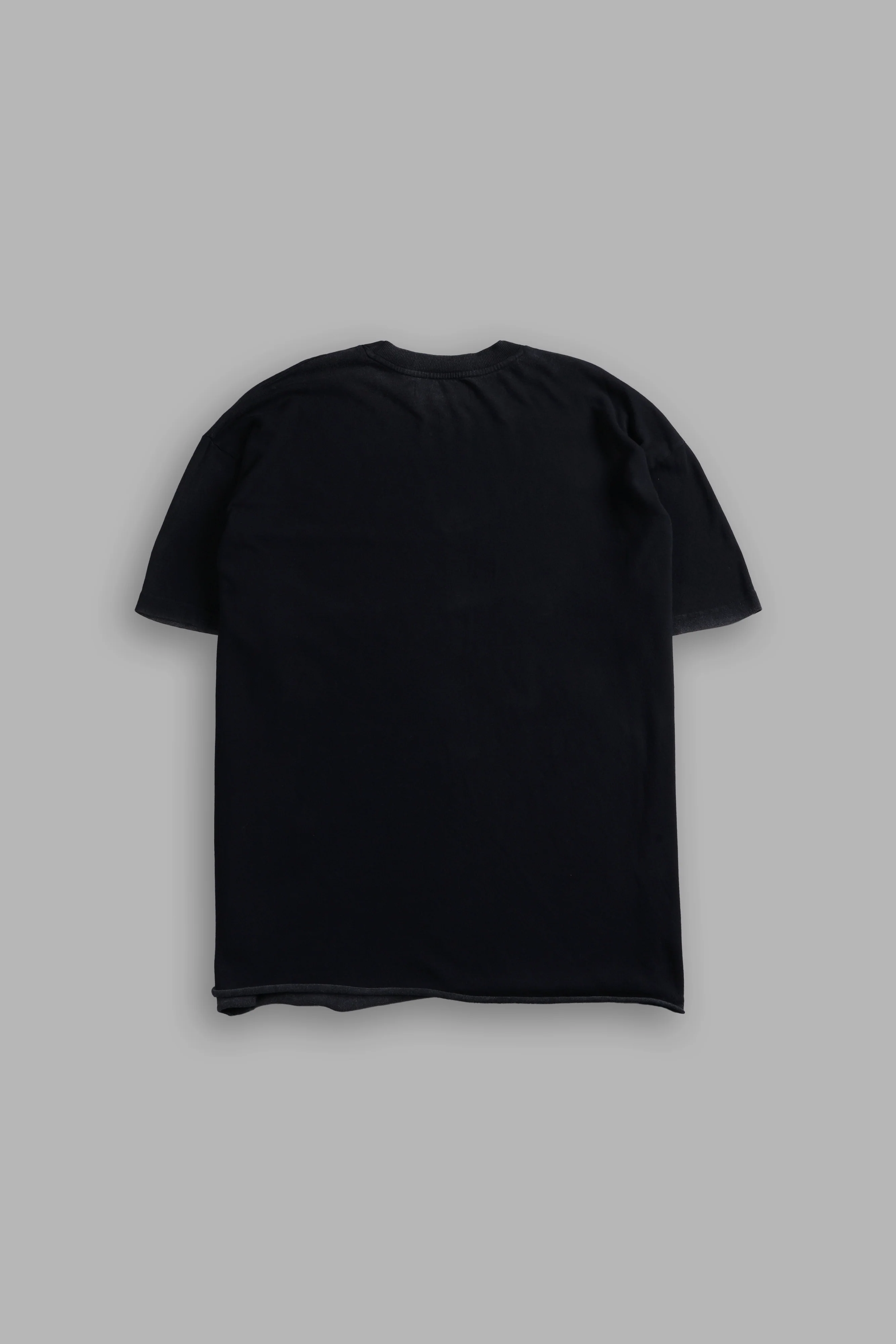 Iron Fire Raw Hem "Premium" Oversized Tee in Black - Image 3