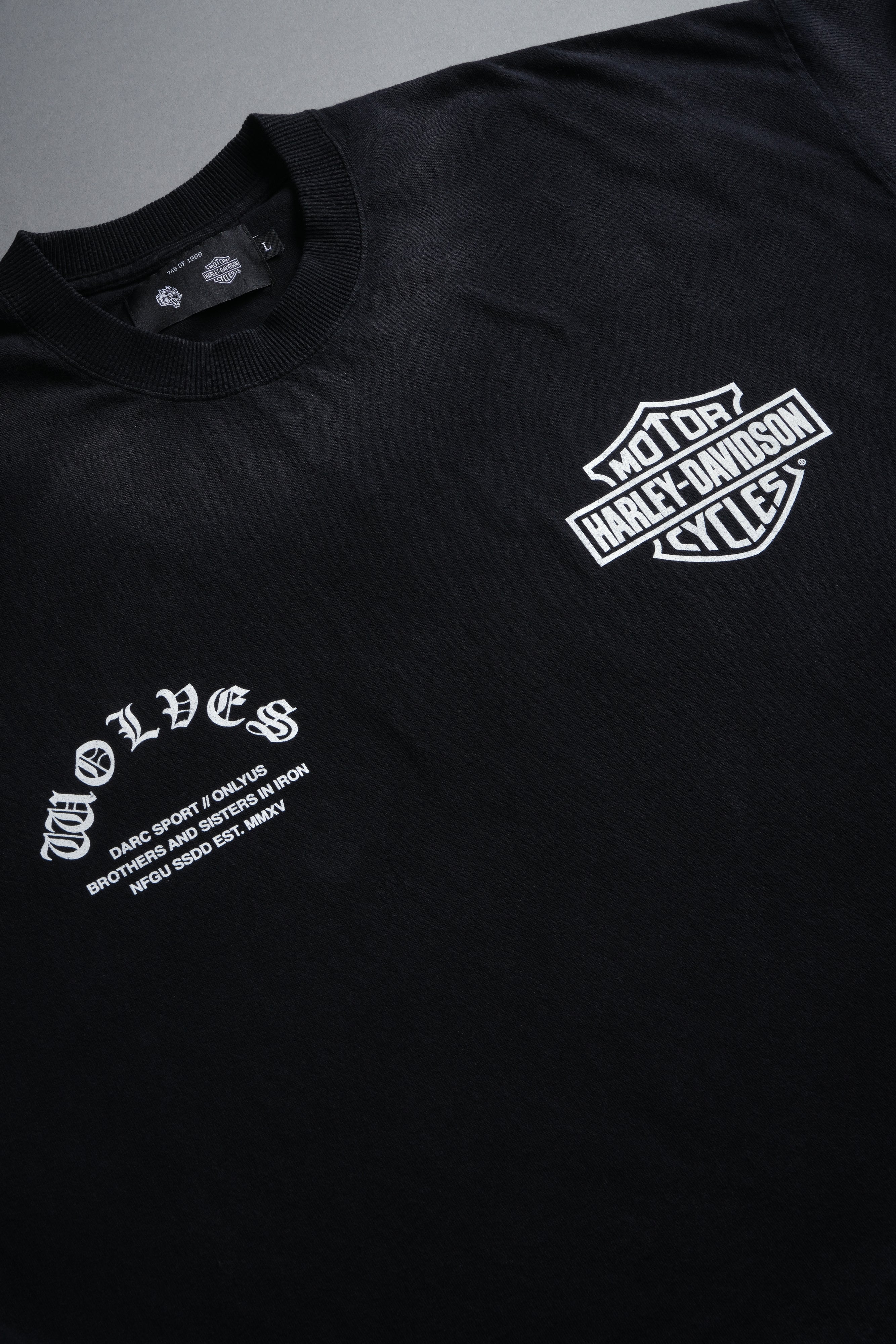 Iron Lightning Grunge Cut-Off Tee in Black Drift Wash - Image 9
