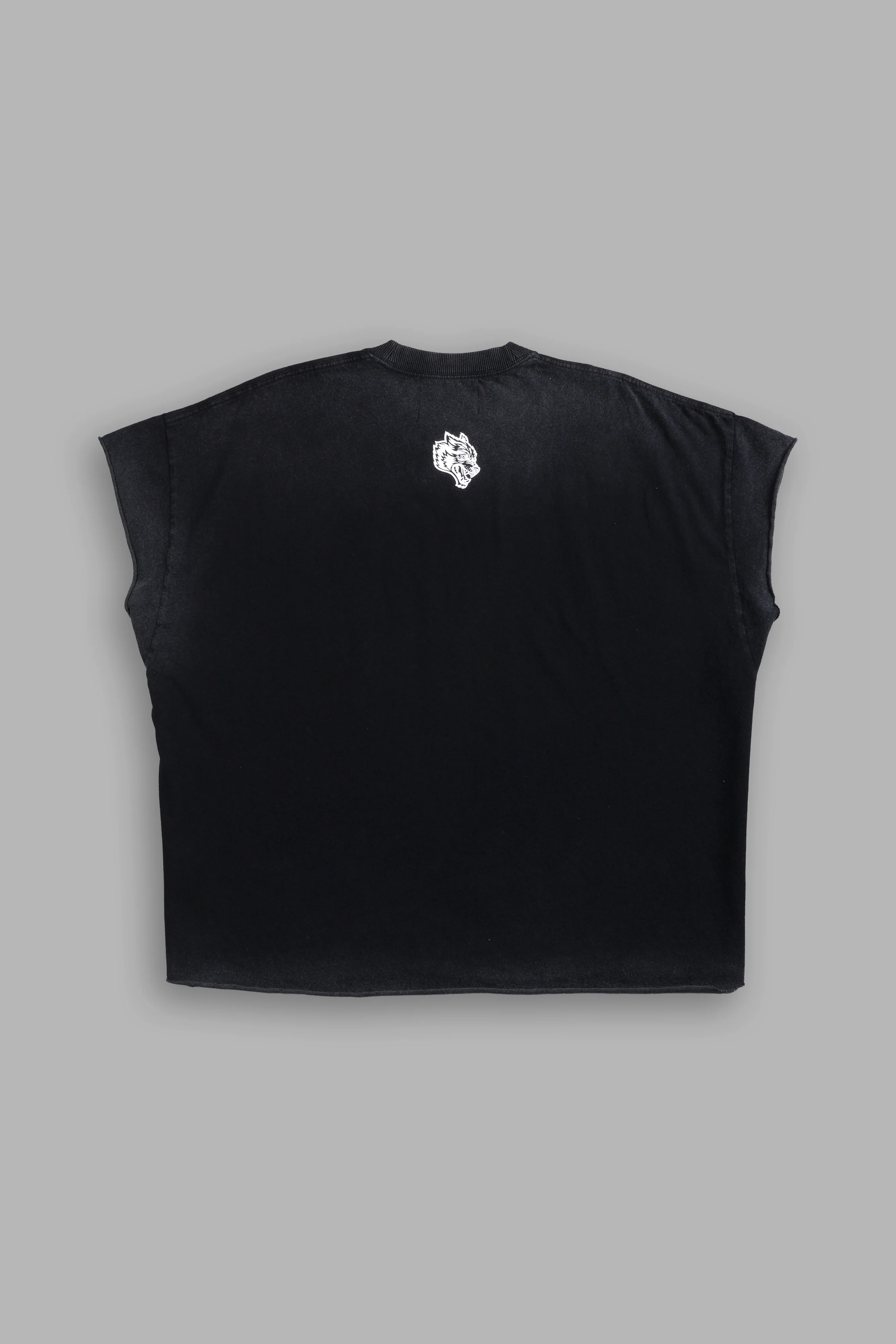 Iron Pack Grunge Cut-Off Tee in Black - Image 3