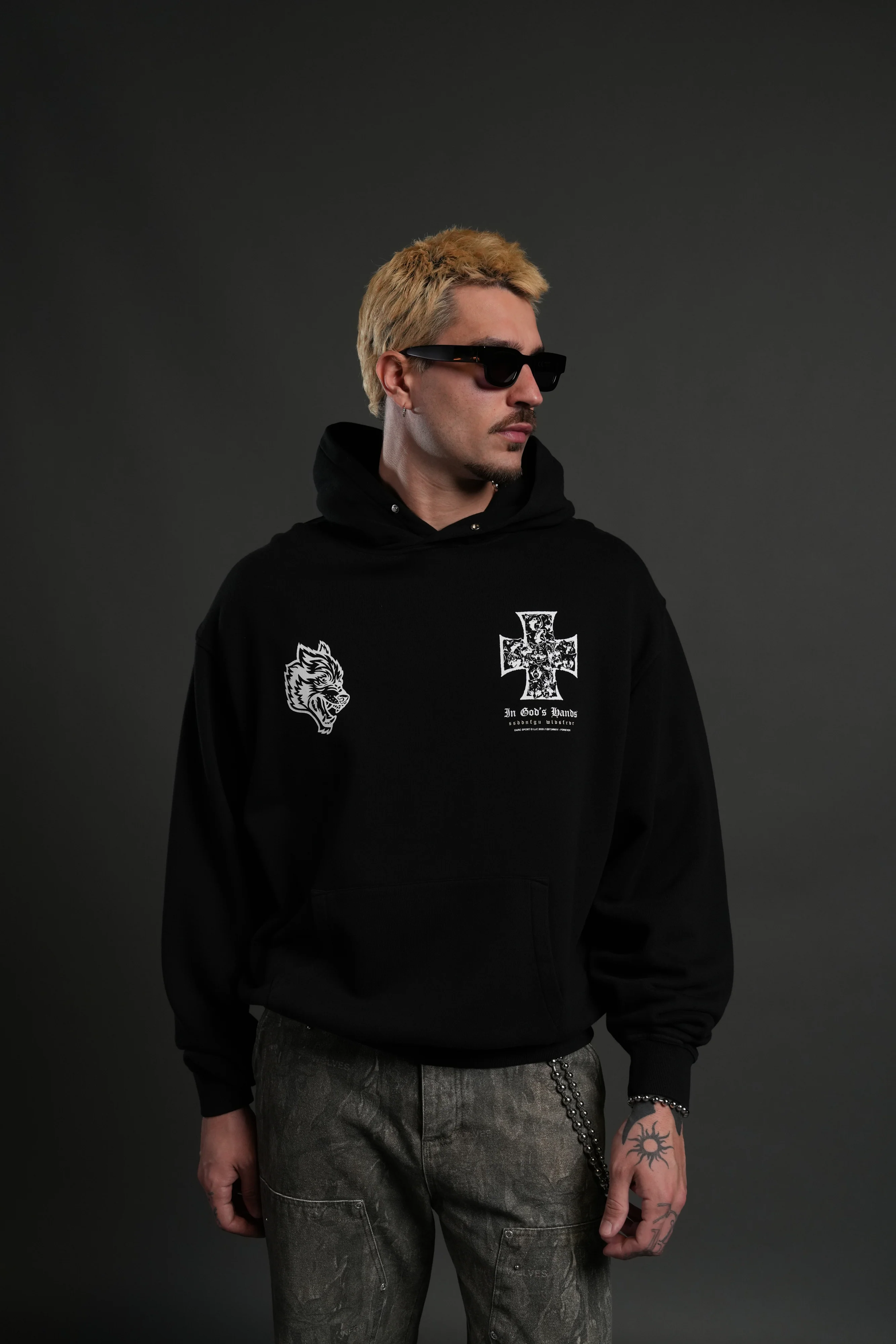 Iron Wolf Pack "Pierce" Hoodie in Black - Image 2