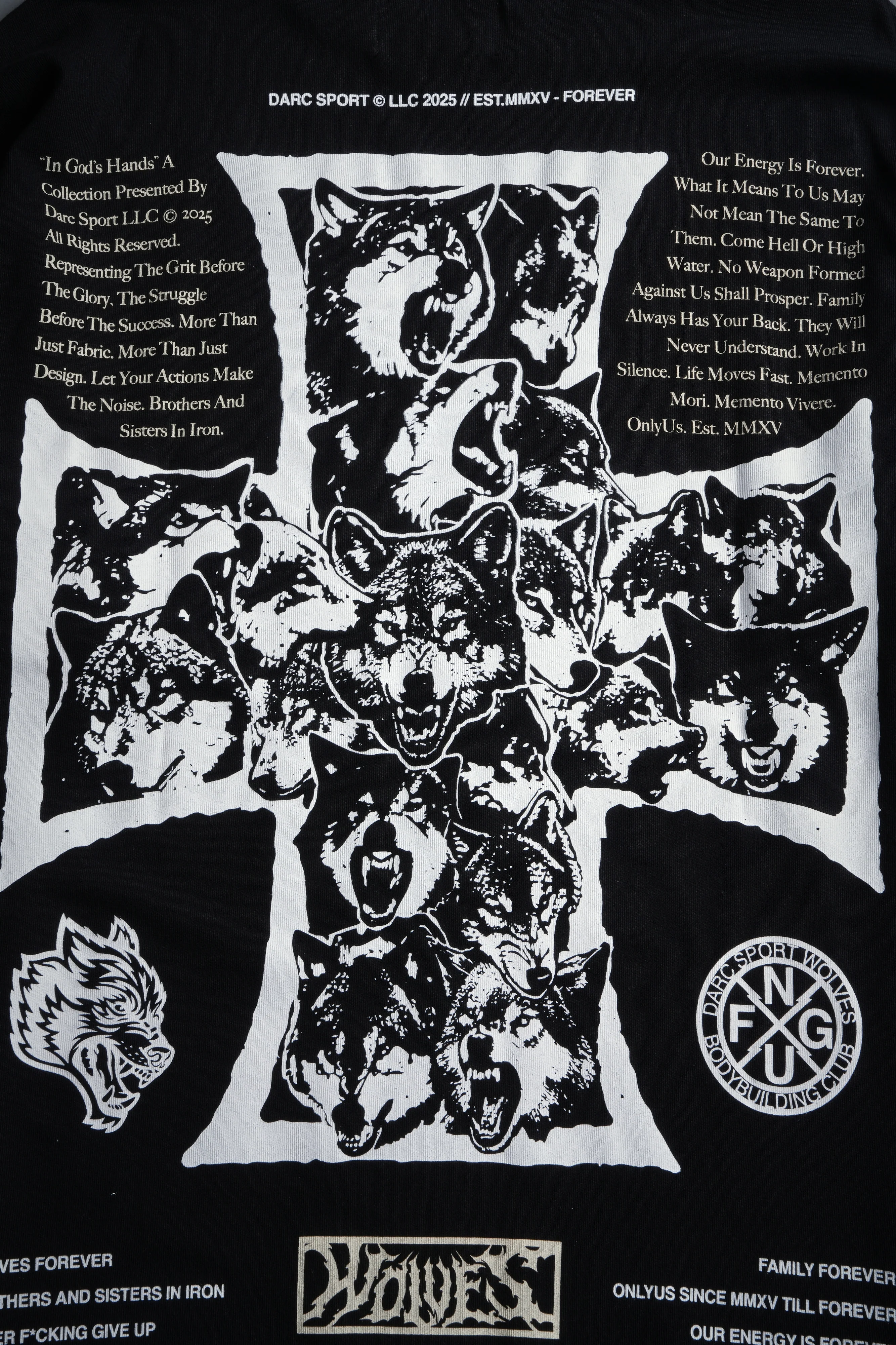 Iron Wolf Pack "Premium" Oversized Tee in Black - Image 17