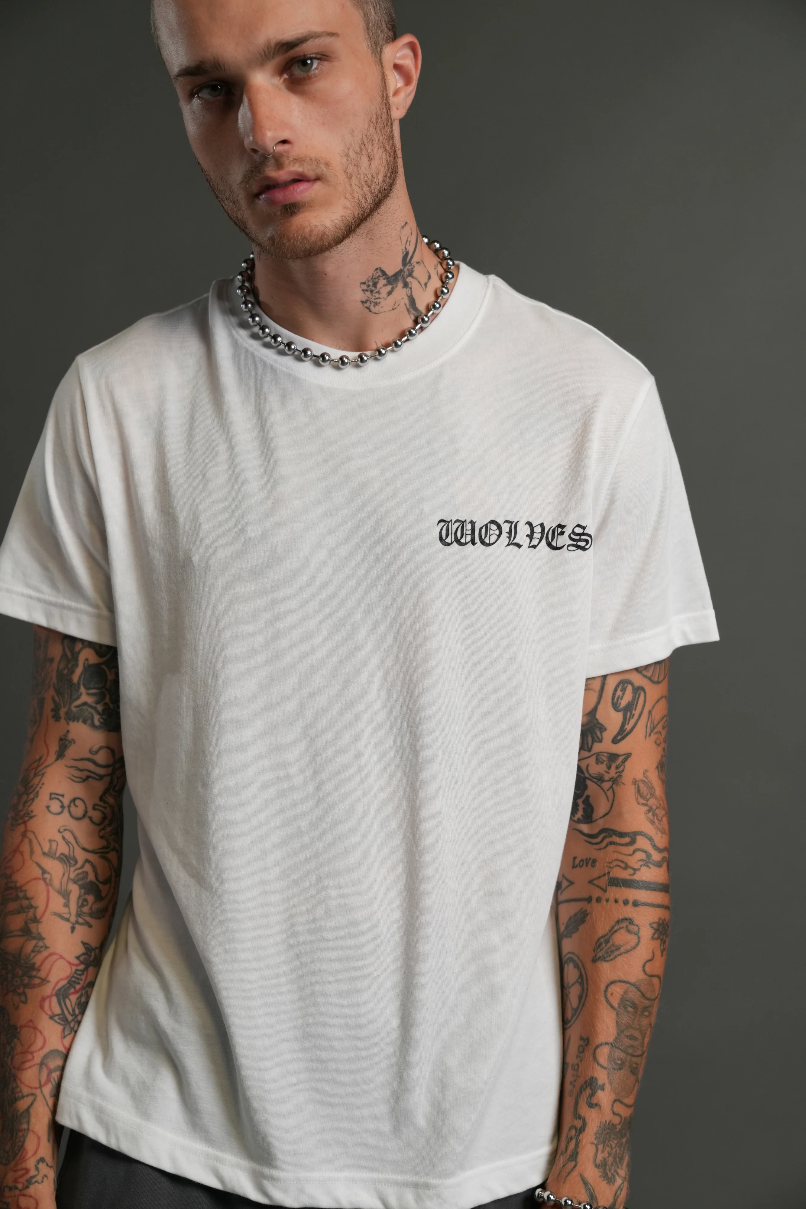 Iron Wolves Code "J. Dean" Premium Tee in White - Image 4