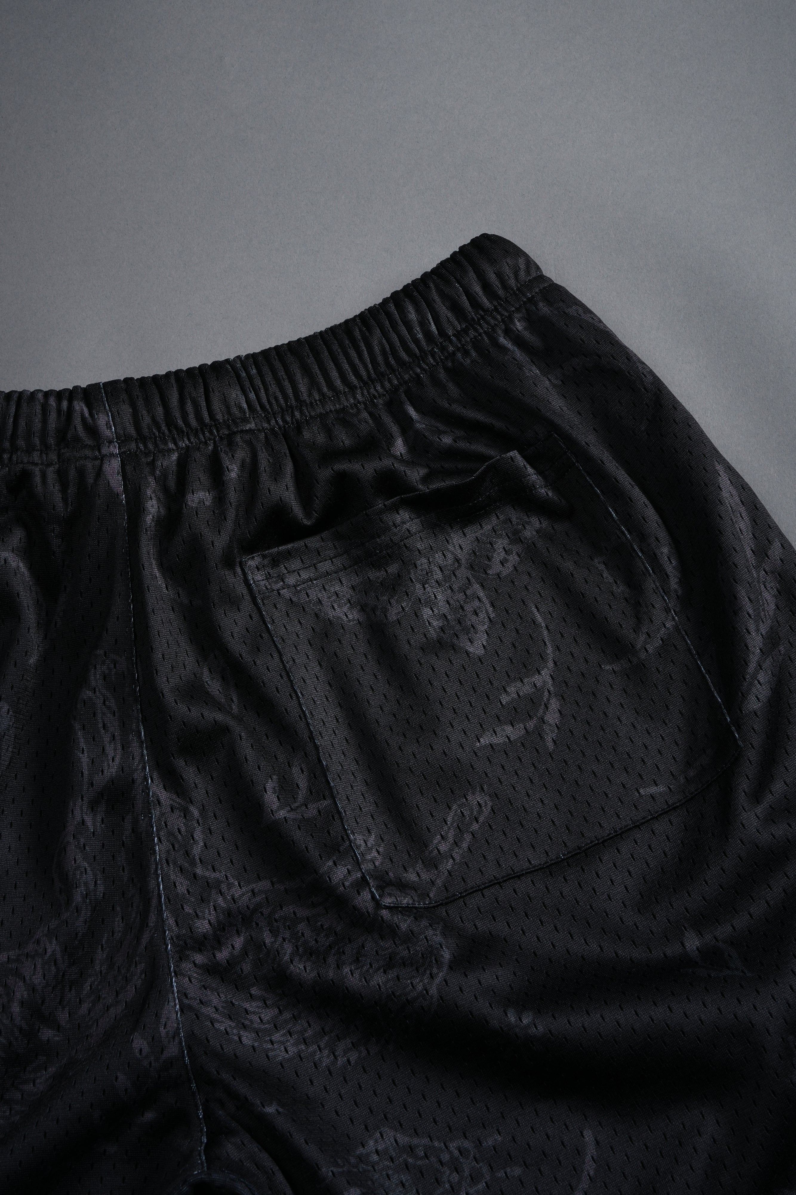 Just Look Up Mesh Shorts in Black - Image 5