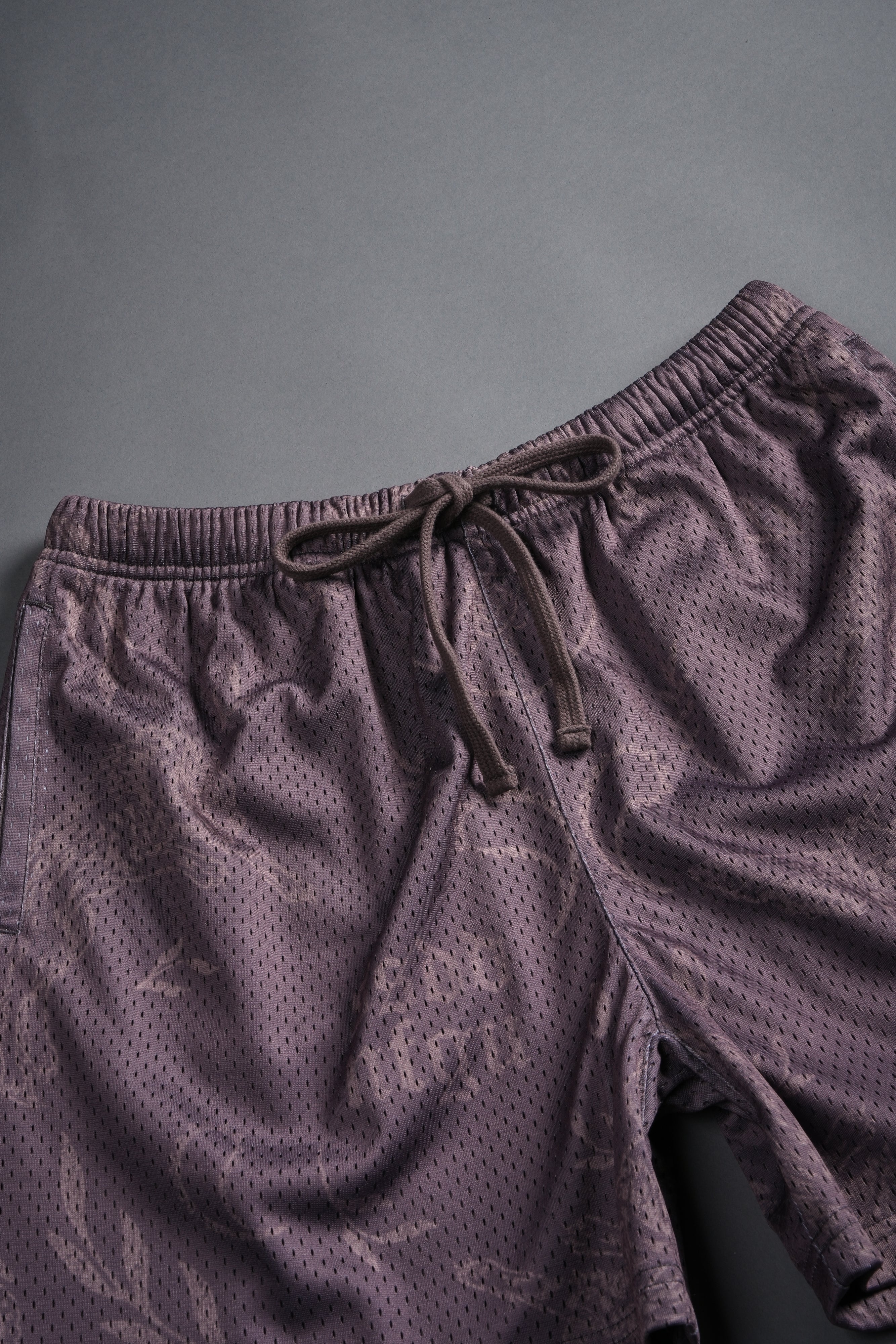 Just Look Up Mesh Shorts in Mauve - Image 4