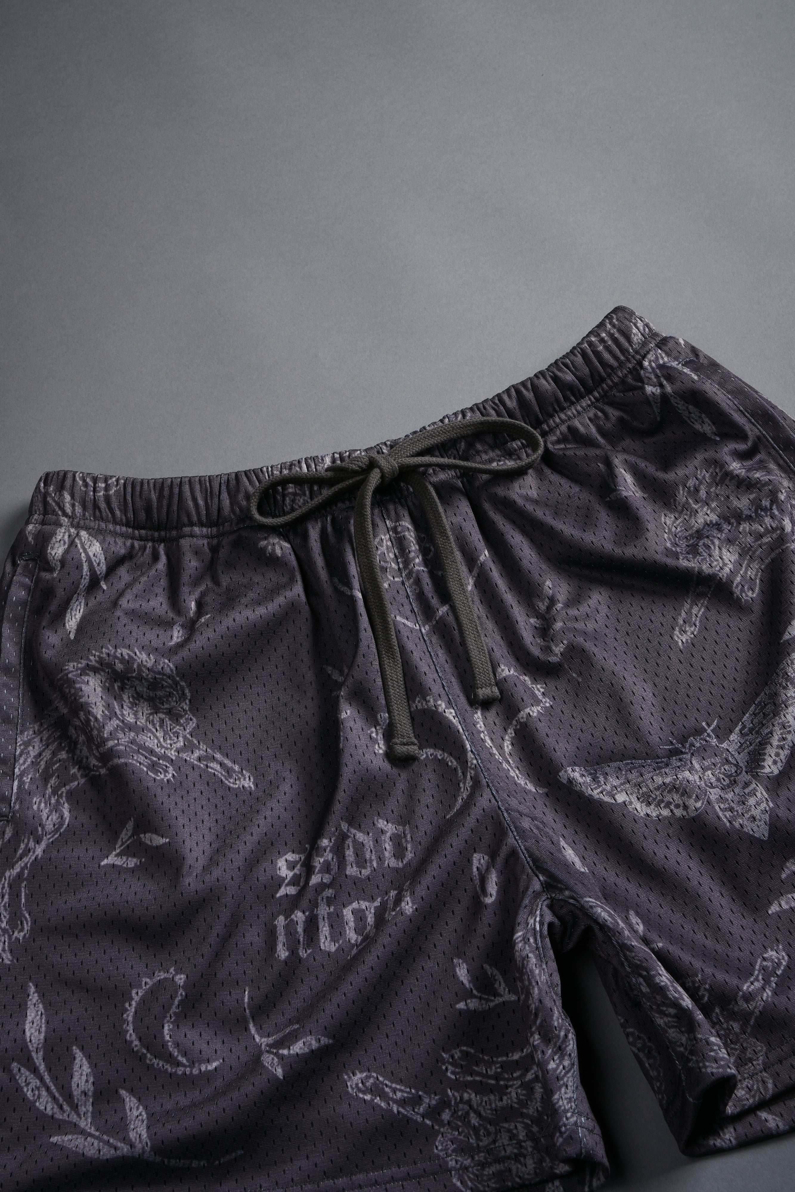 Just Look Up Mesh Shorts in Wolf Gray - Image 4