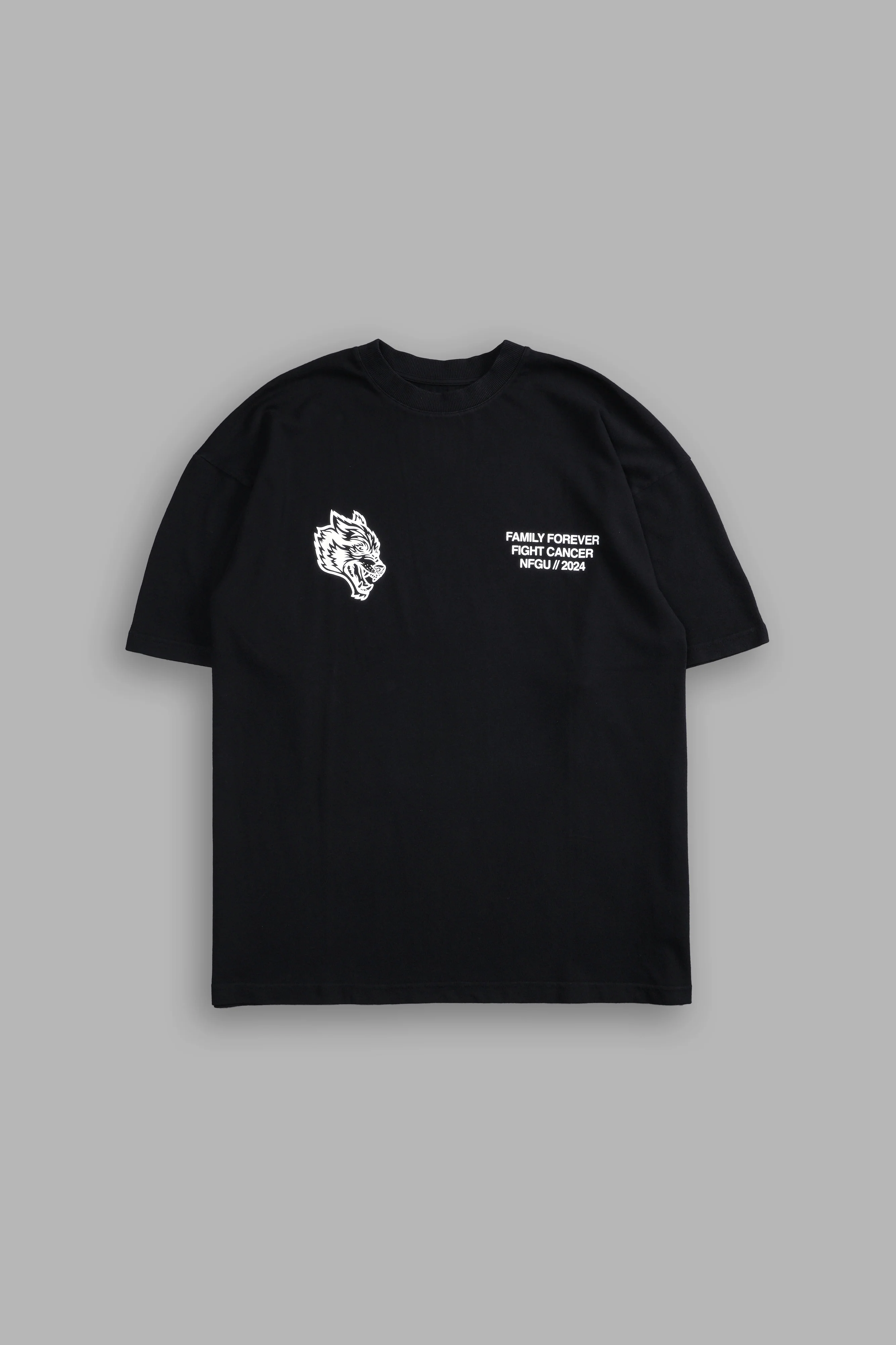 Keep On Fighting "Premium" Oversized Tee in Black - Image 3