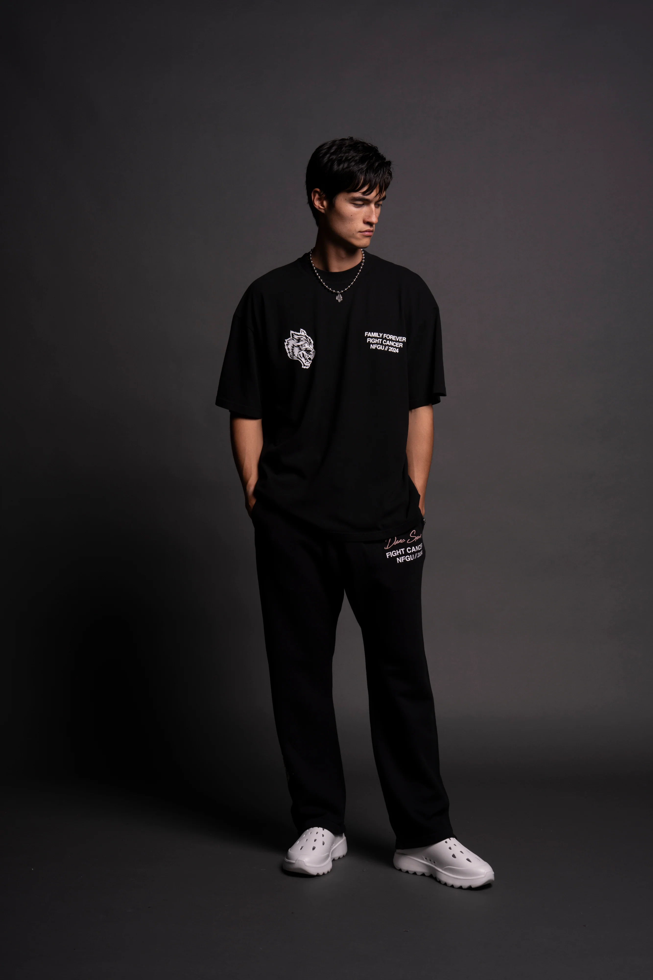 Keep On Fighting "Premium" Oversized Tee in Black - Image 4