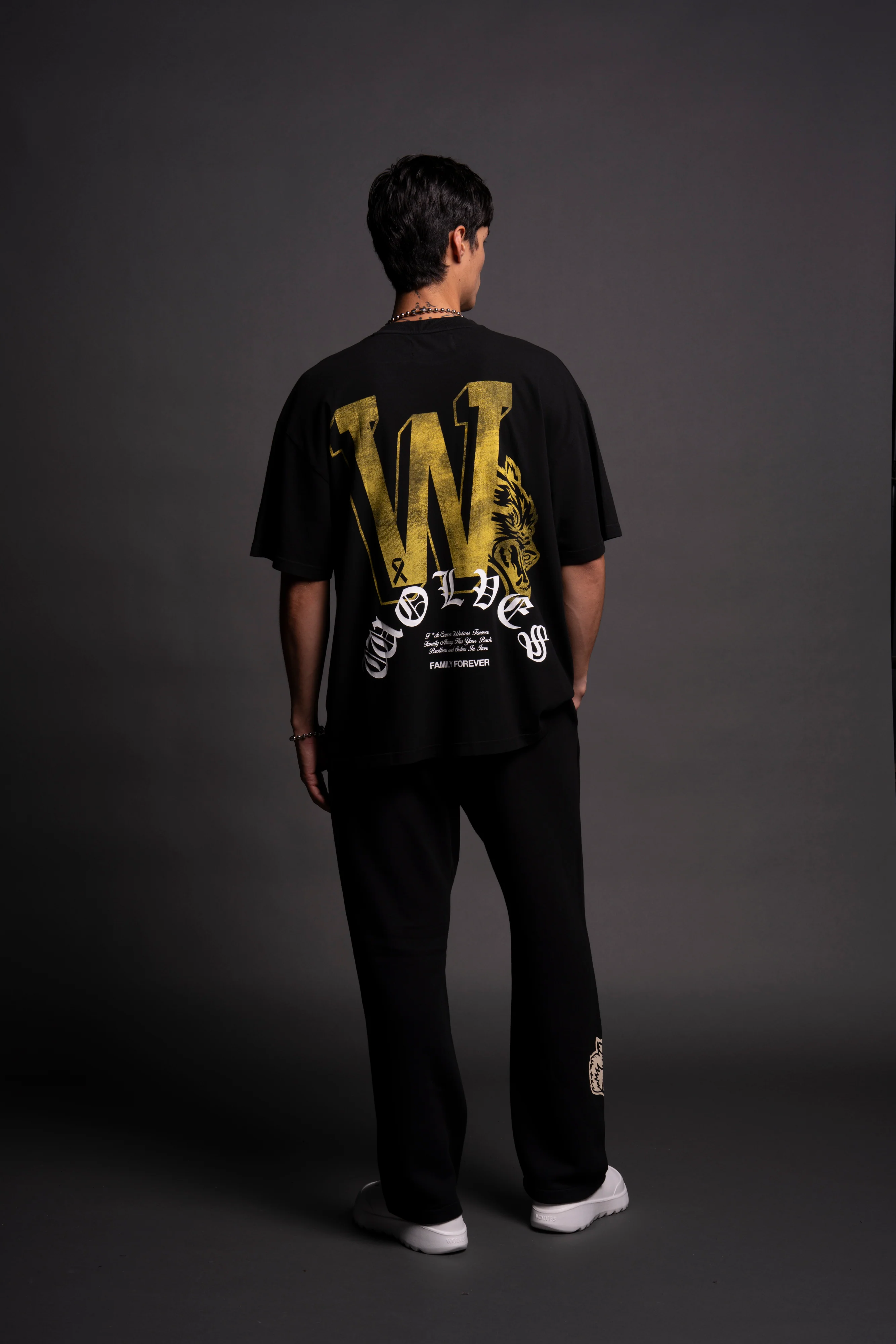 Keep On Fighting "Premium" Oversized Tee in Black - Image 5