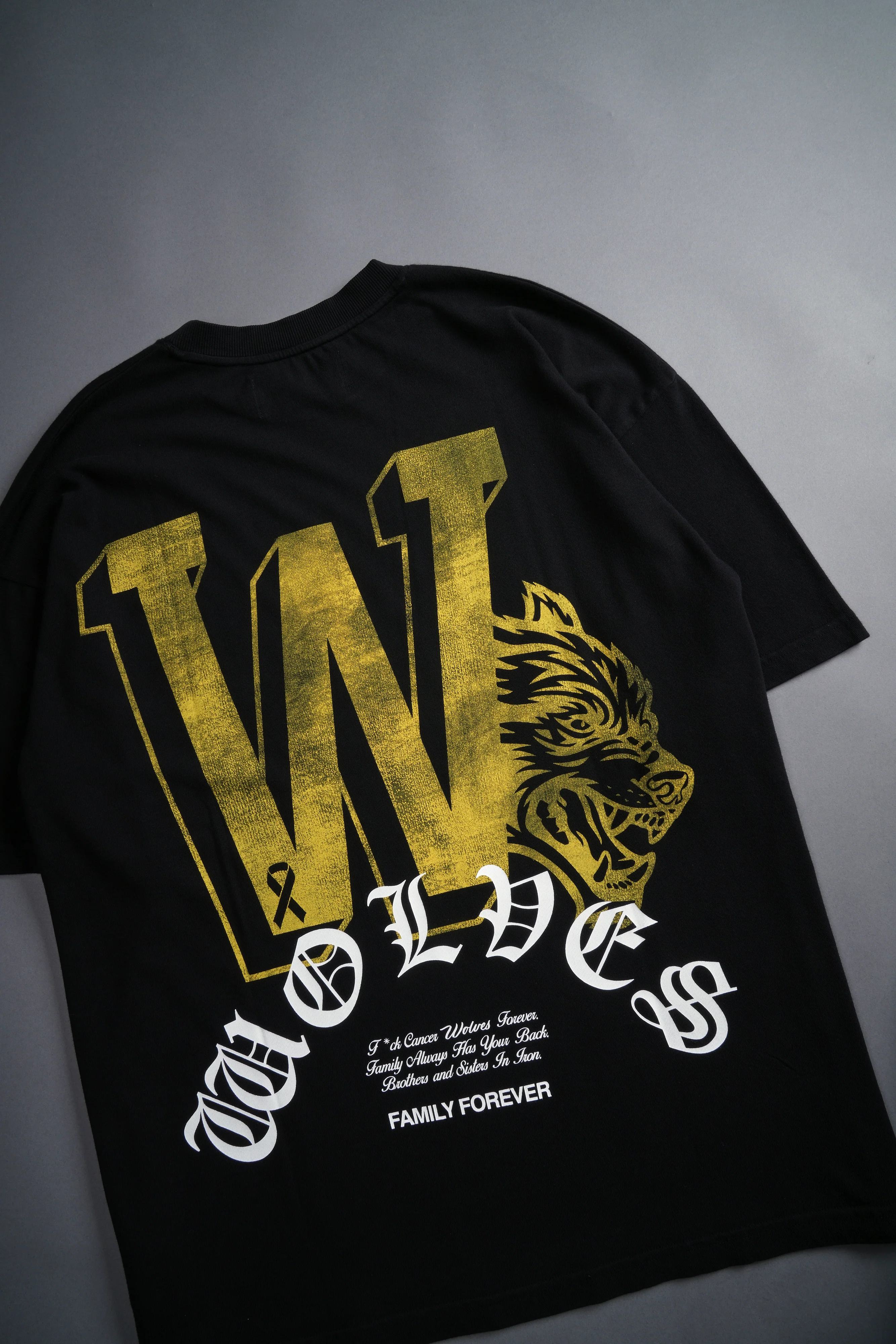 Keep On Fighting "Premium" Oversized Tee in Black - Image 8