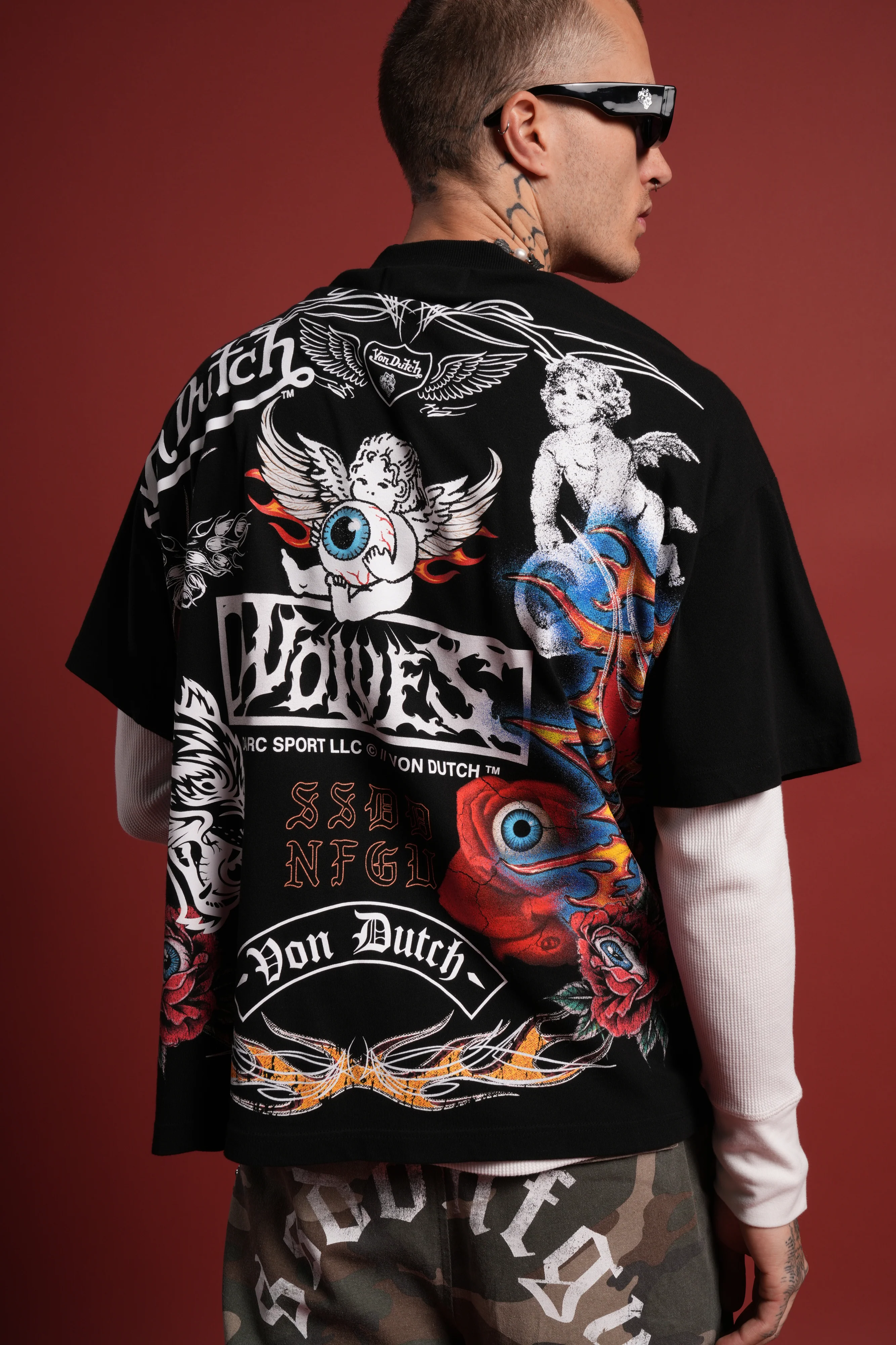 Kulture Klash Premium Oversized Tee in Black - Image 8