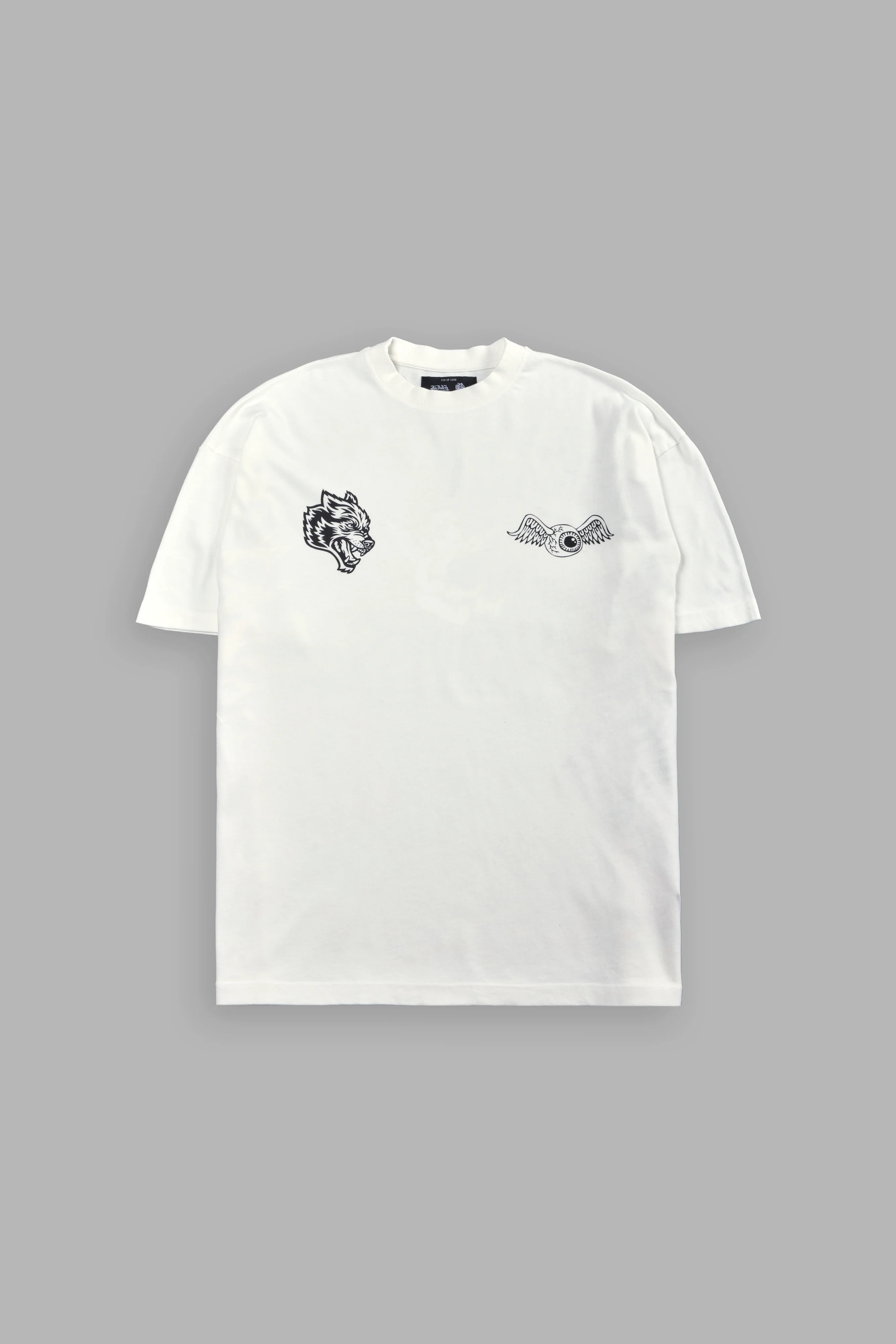 Kulture Klash Premium Oversized Tee in Cream - Image 3