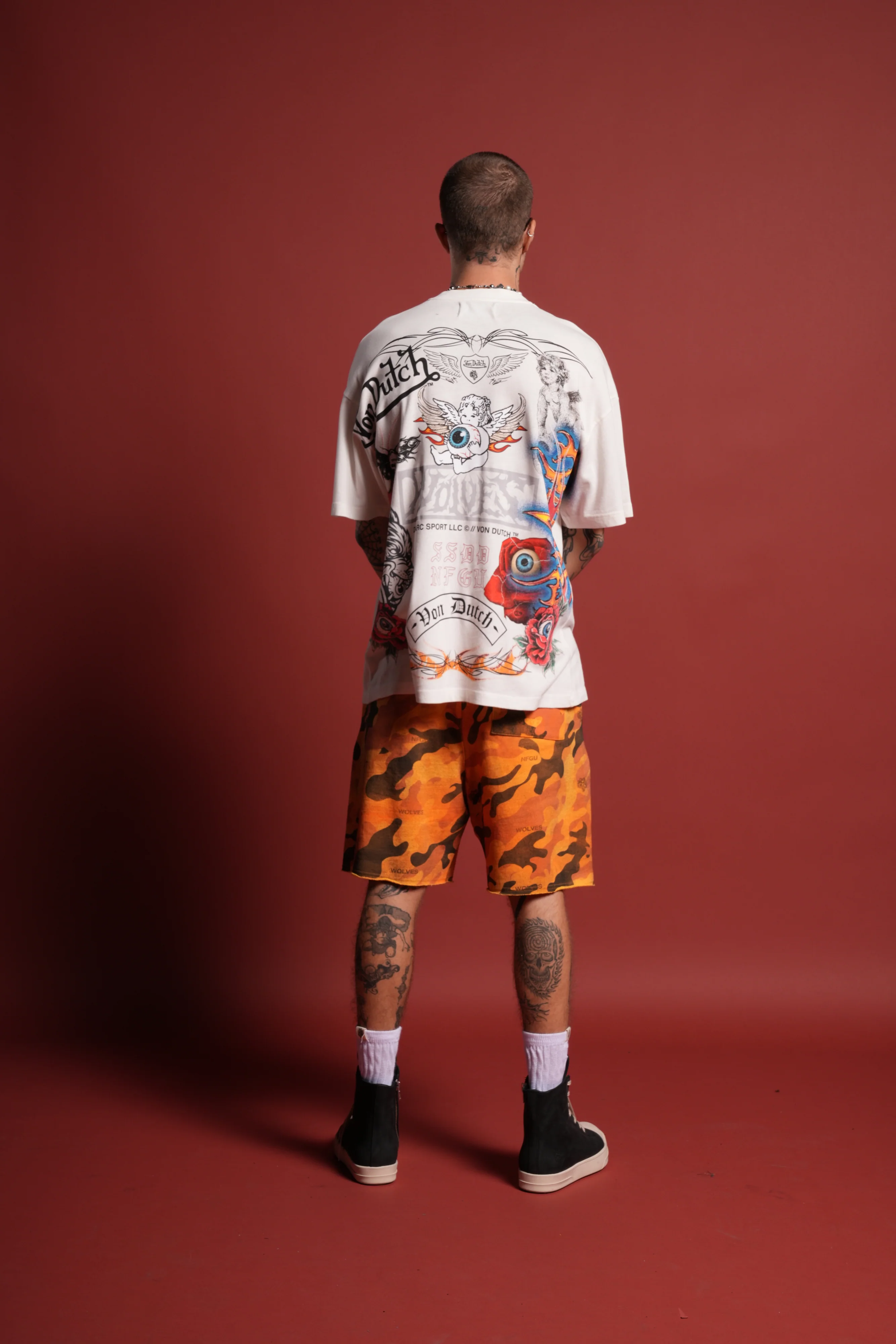 Kulture Klash Premium Oversized Tee in Cream - Image 6