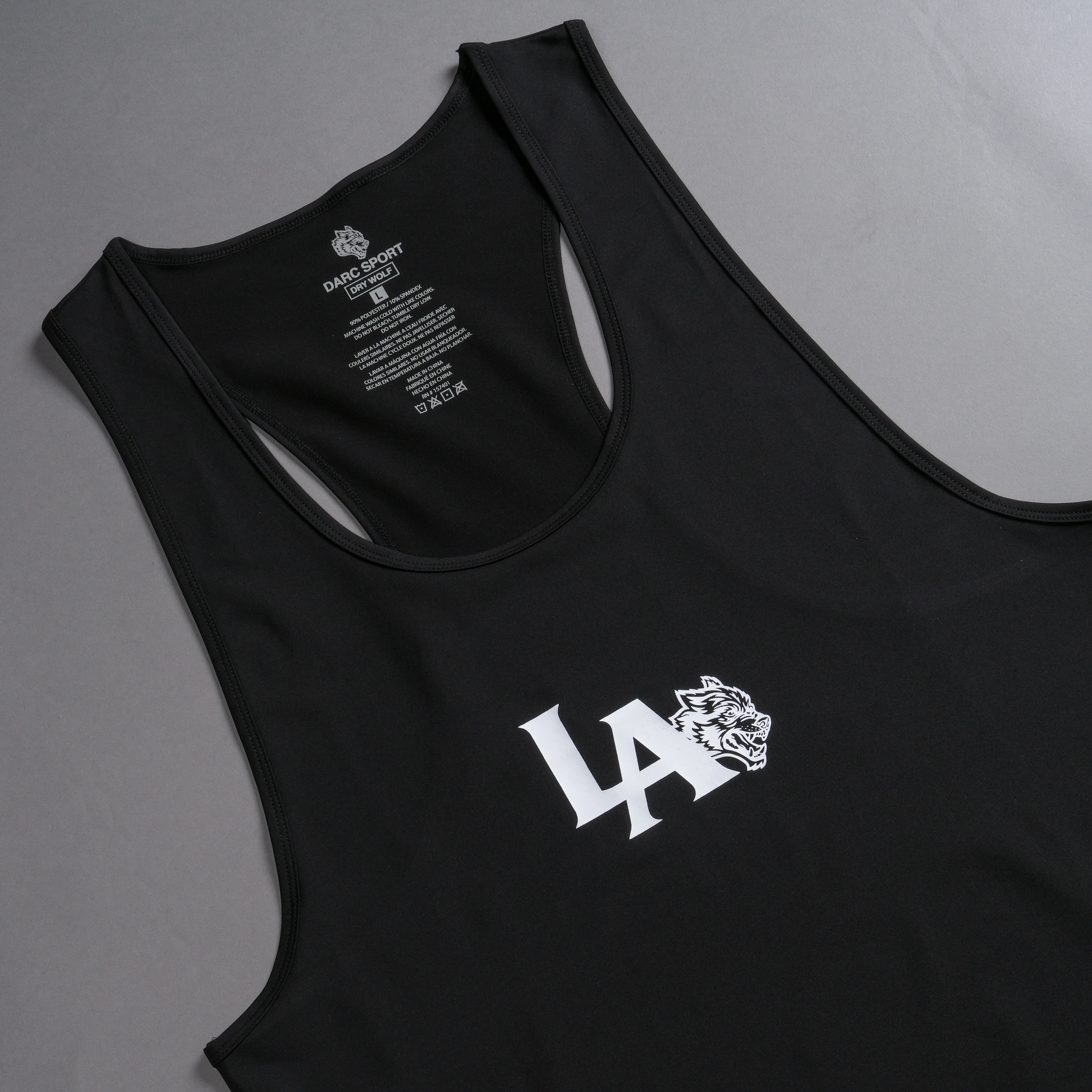 LA Wolf "Dry Wolf" (Mecca) Tank in Black - Image 5