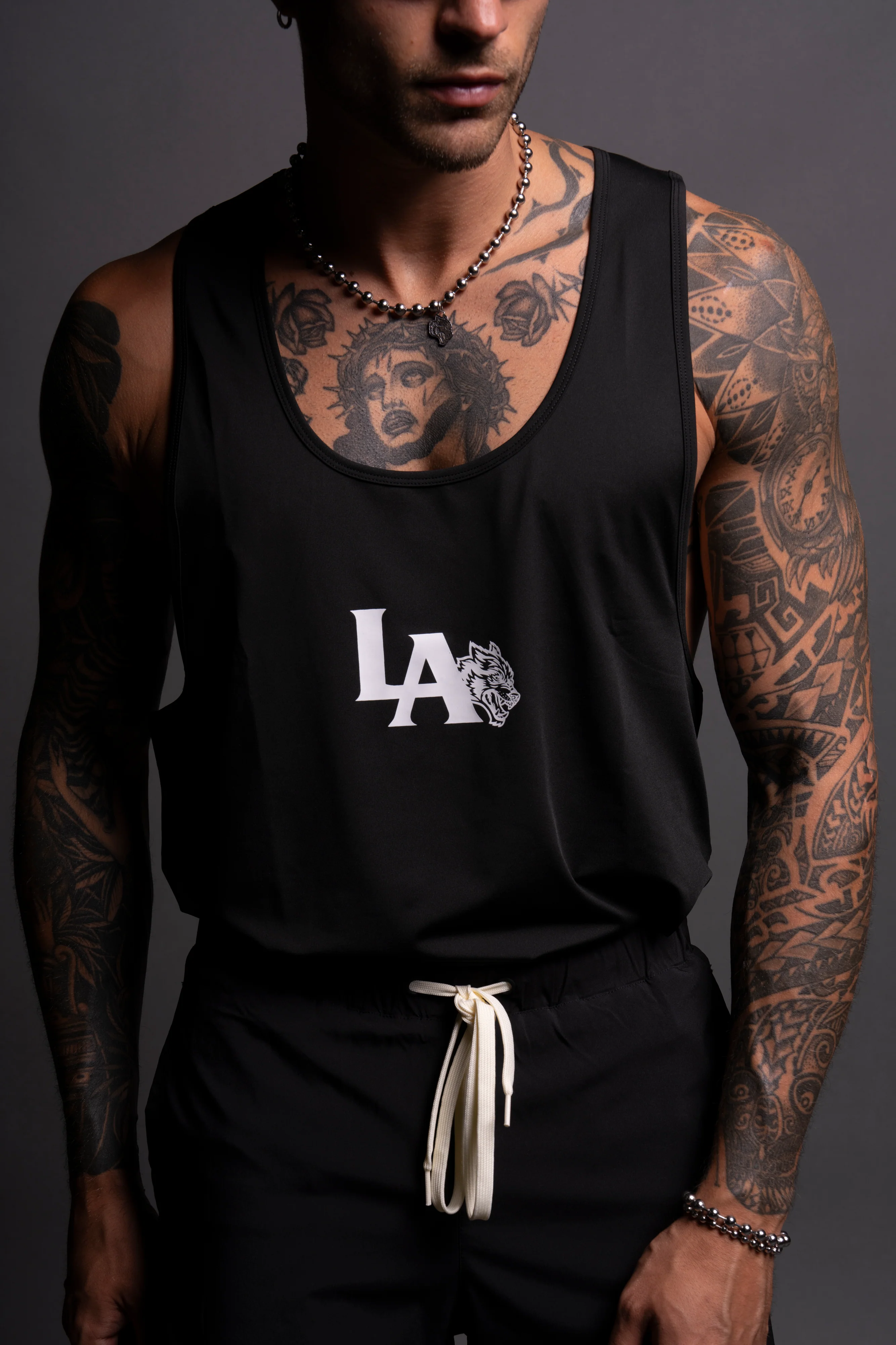 LA Wolf "Dry Wolf" (Mecca) Tank in Black - Image 8