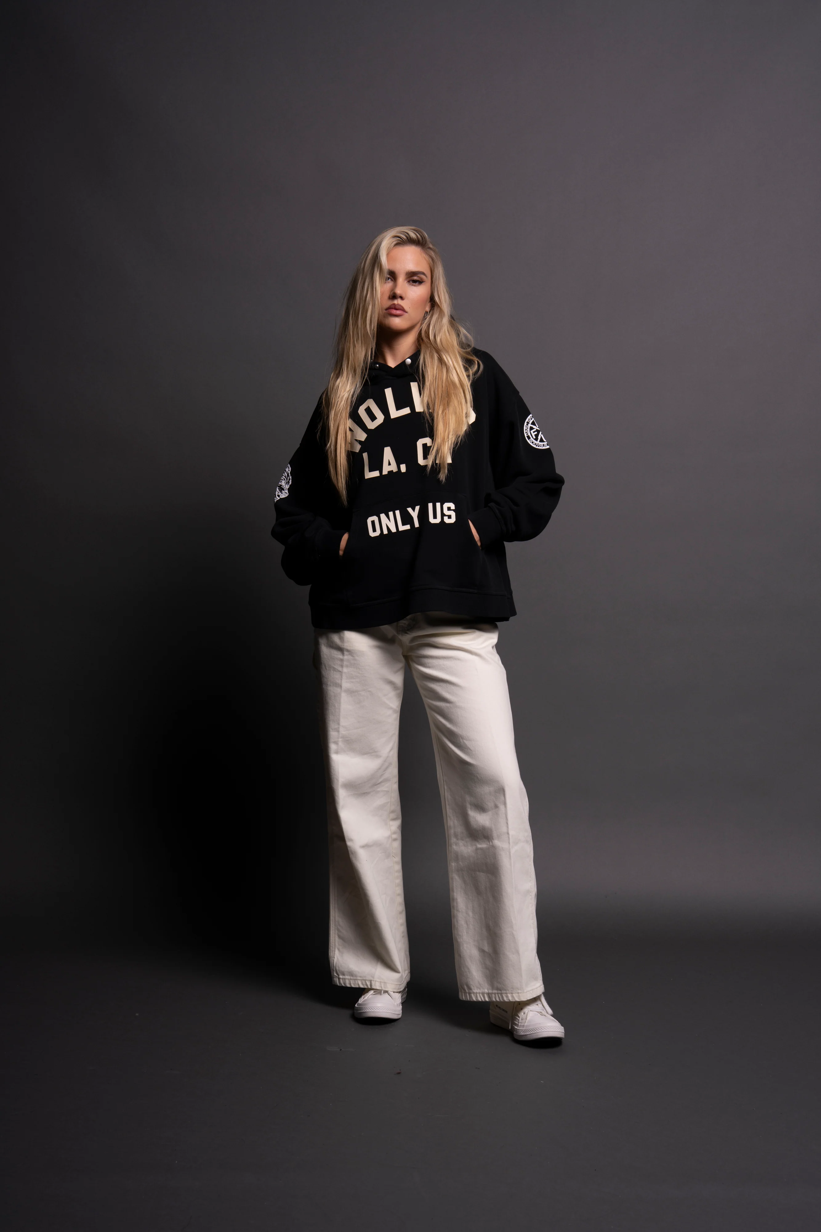 LA Wolves League "Box Cut" Hoodie in Black - Image 10