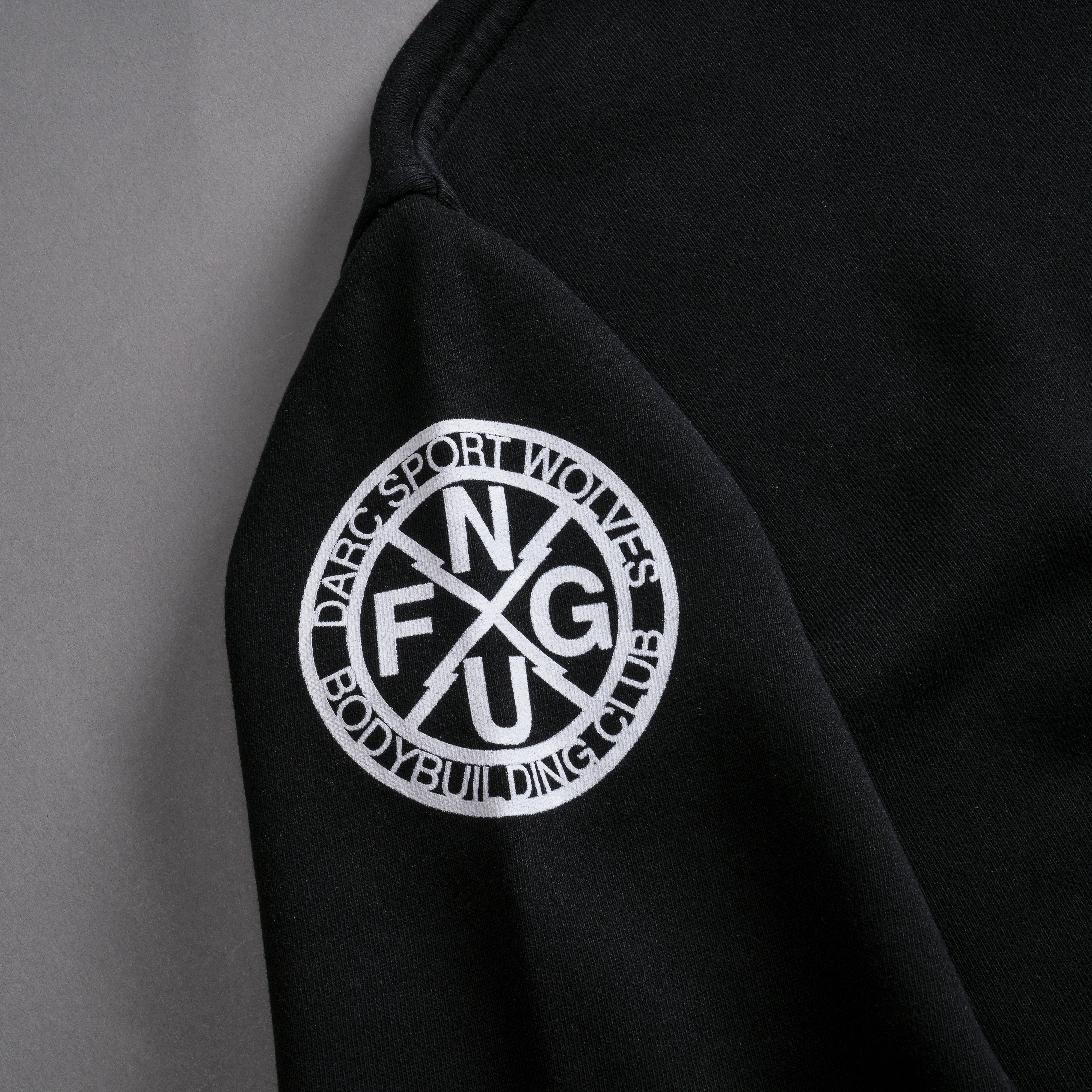 LA Wolves League "Box Cut" Hoodie in Black - Image 7