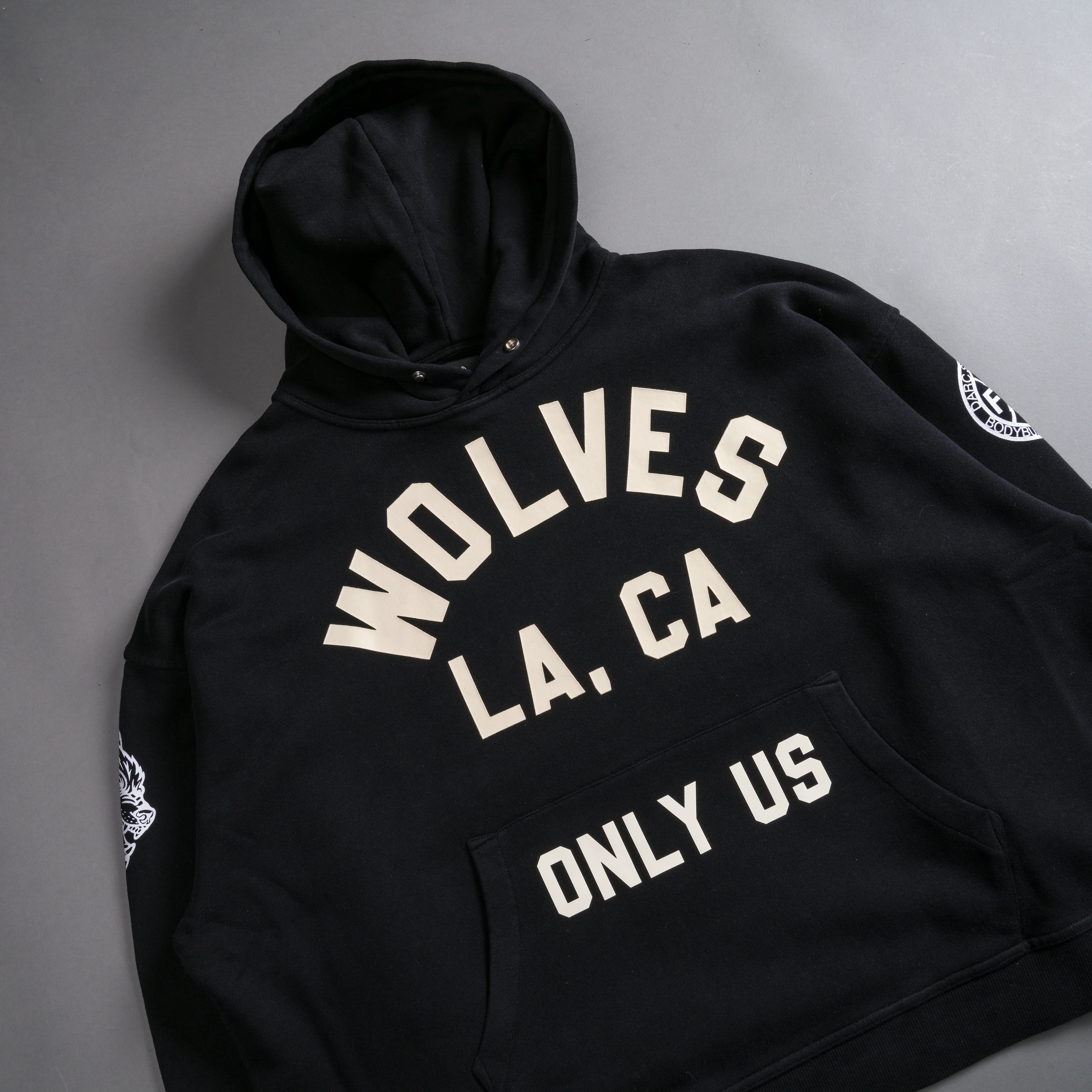 LA Wolves League "Box Cut" Hoodie in Black - Image 9