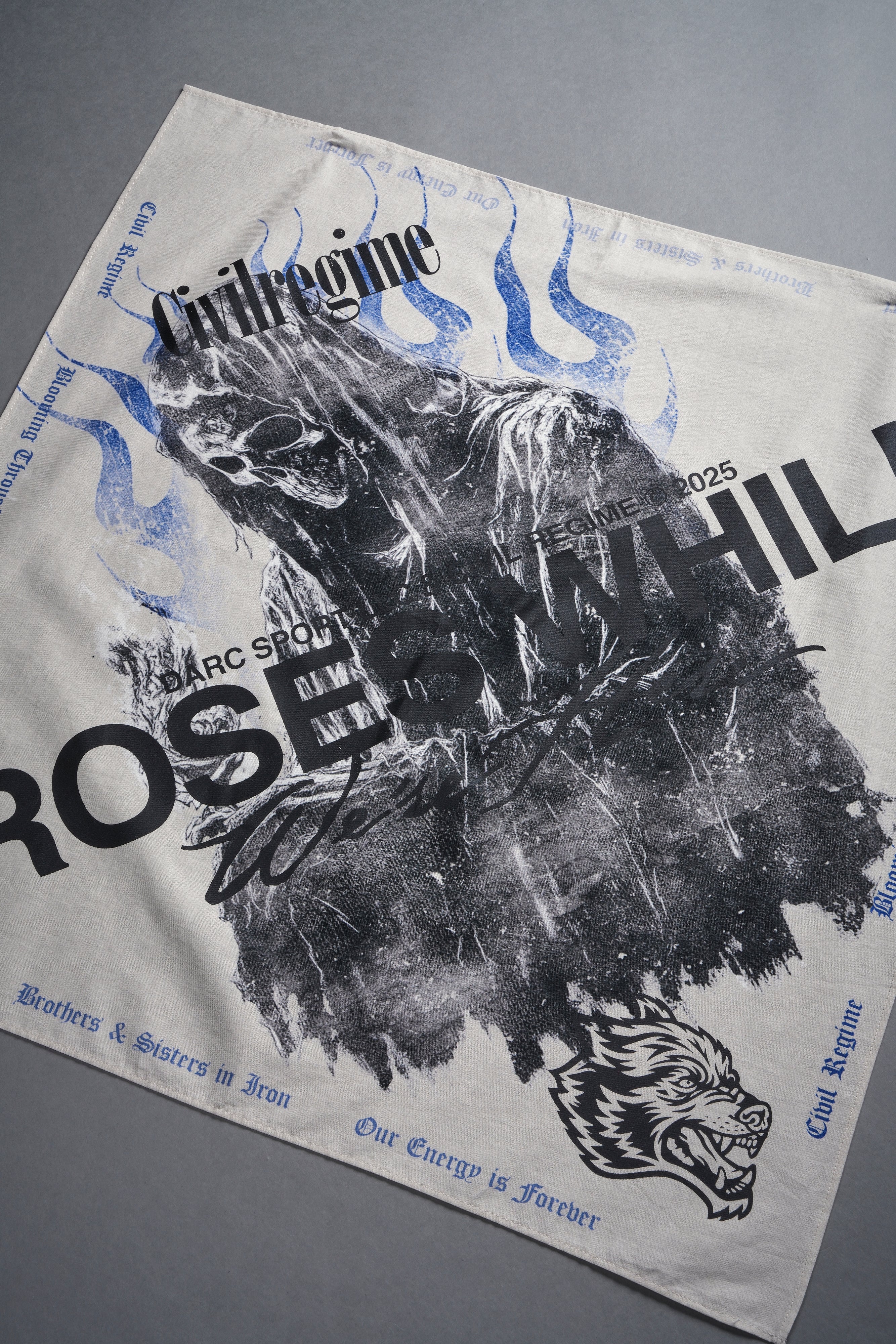 Life and Death Bandana in Cream - Image 2