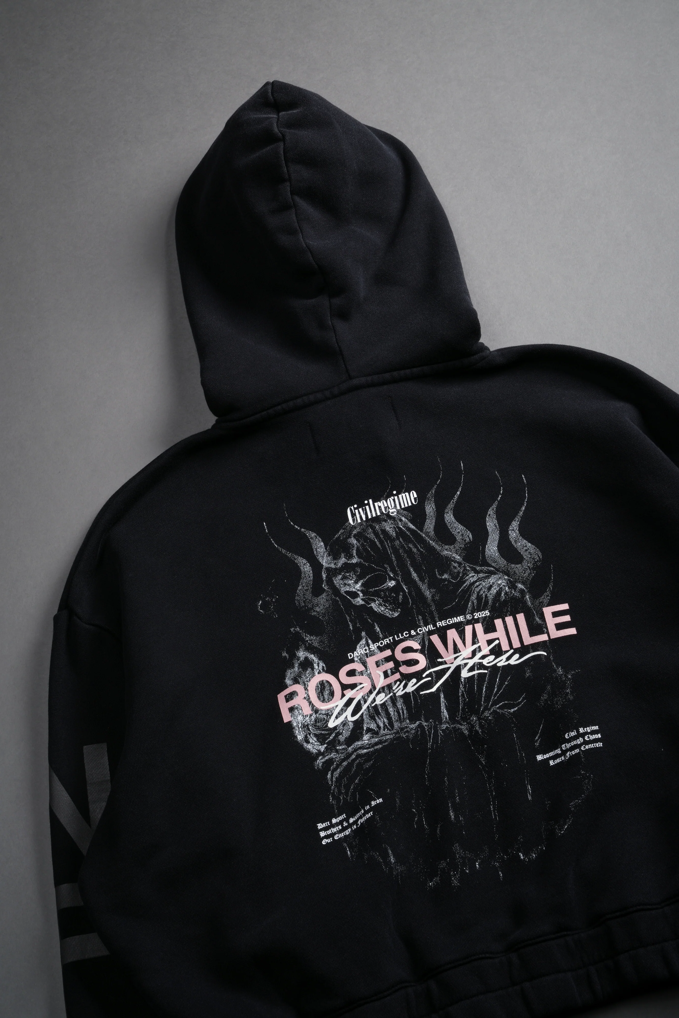 Life and Death "Chambers" (Cropped) Zip Hoodie in Black - Image 8