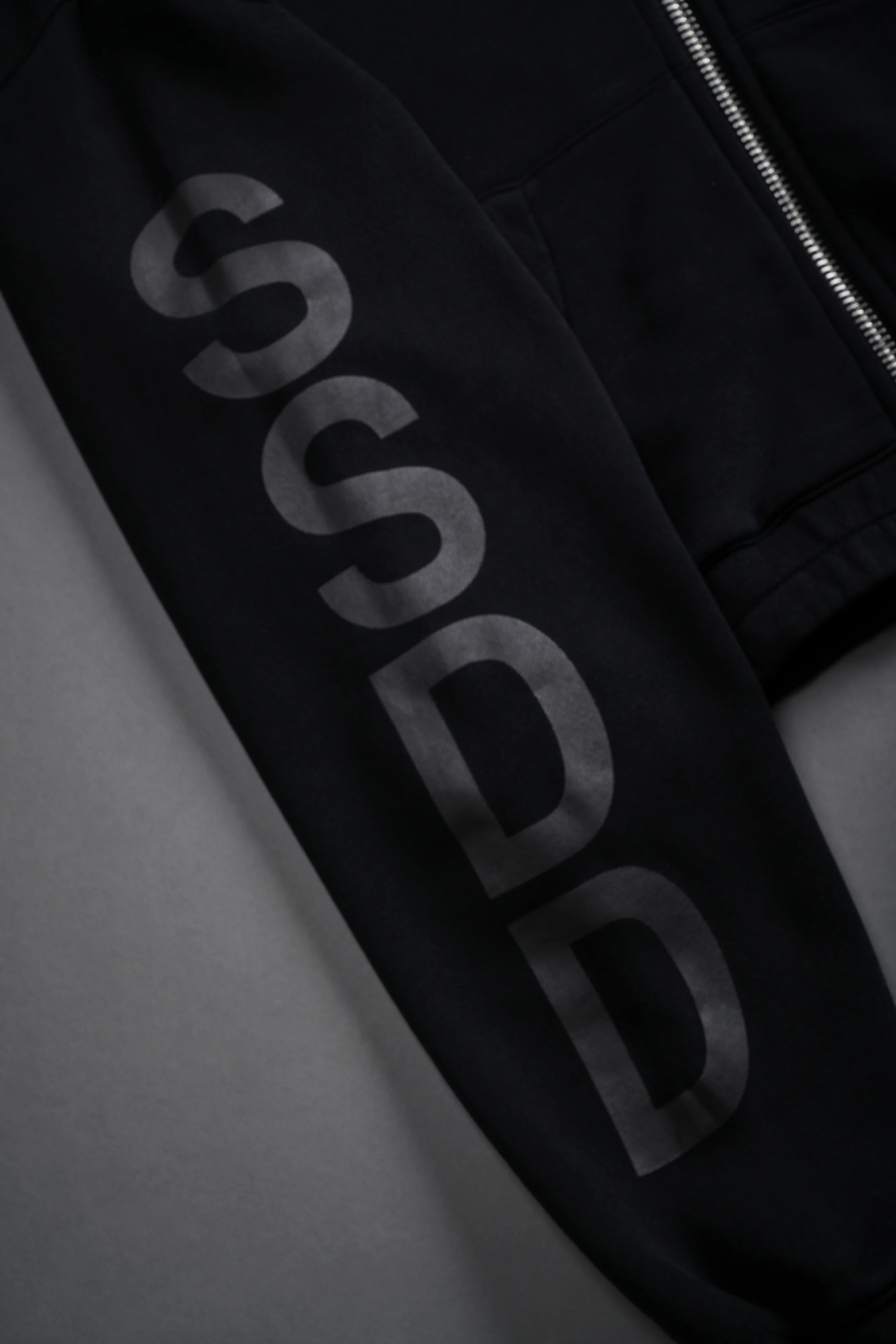 Life and Death "Chambers" (Cropped) Zip Hoodie in Black - Image 9