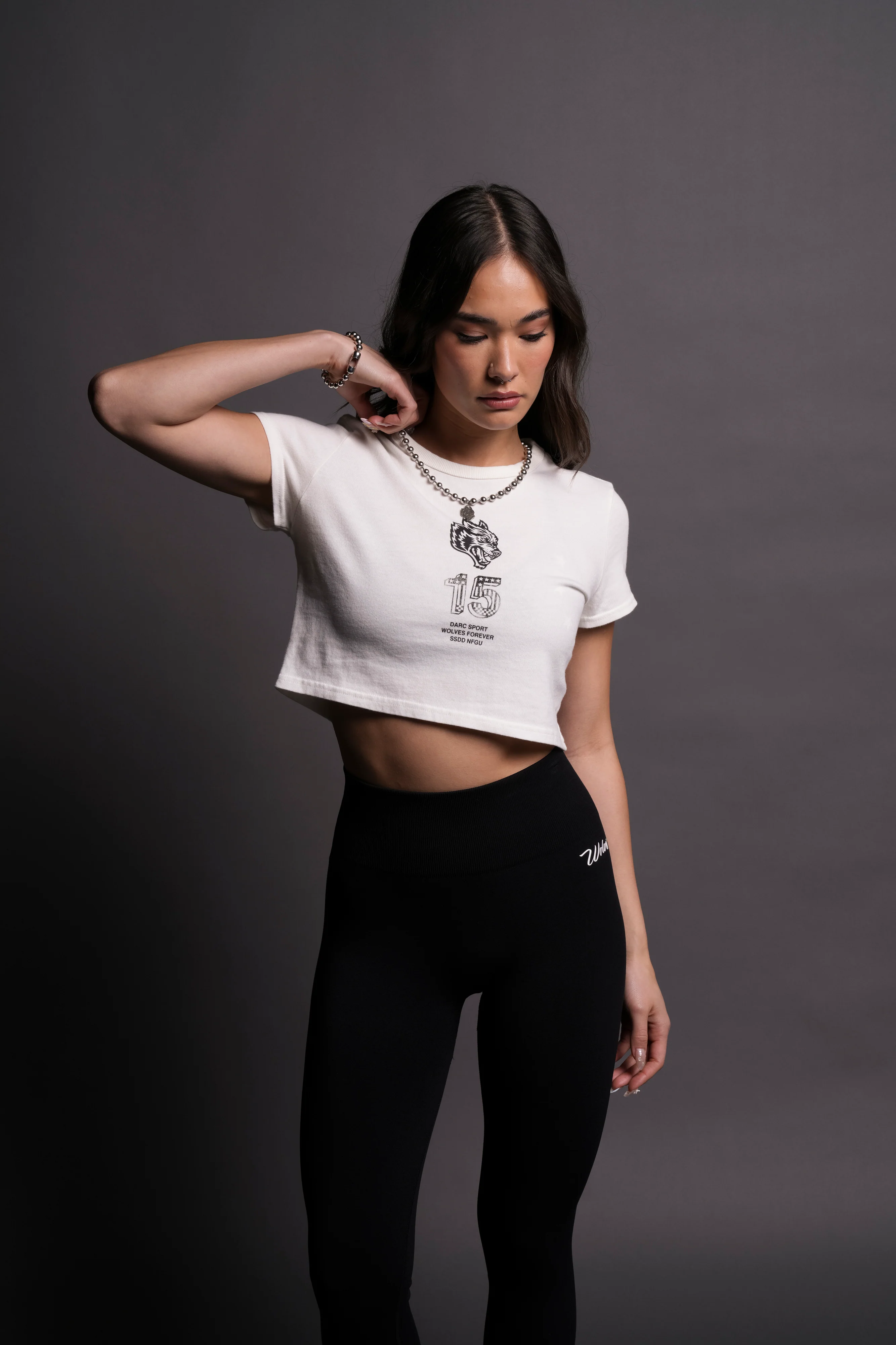 Life Moves Fast V2 "Vintage Timeless" (Cropped) Tee in Cream - Image 5