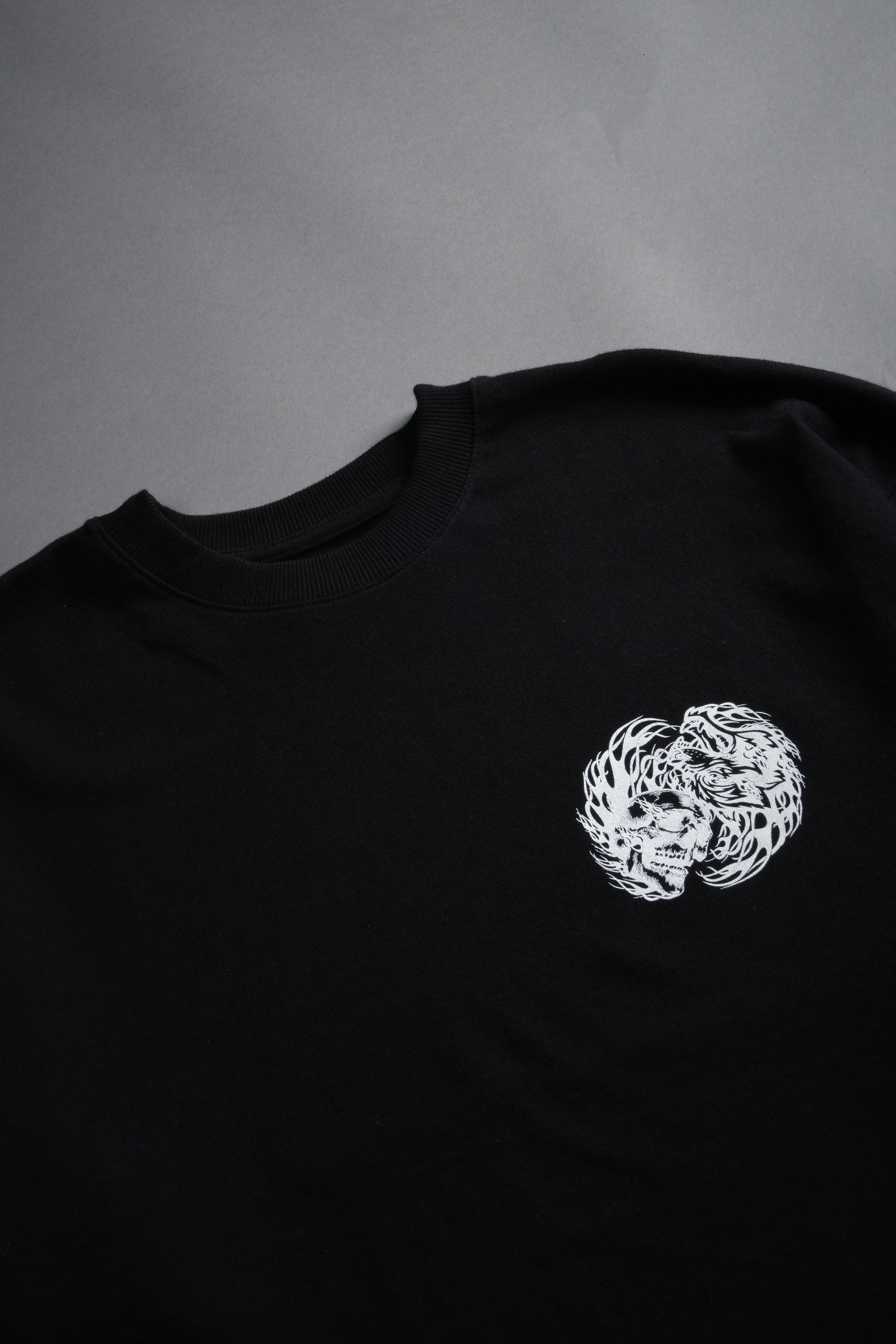 Live Or Die NFGU Premium Oversized Tee in Black - Image 3