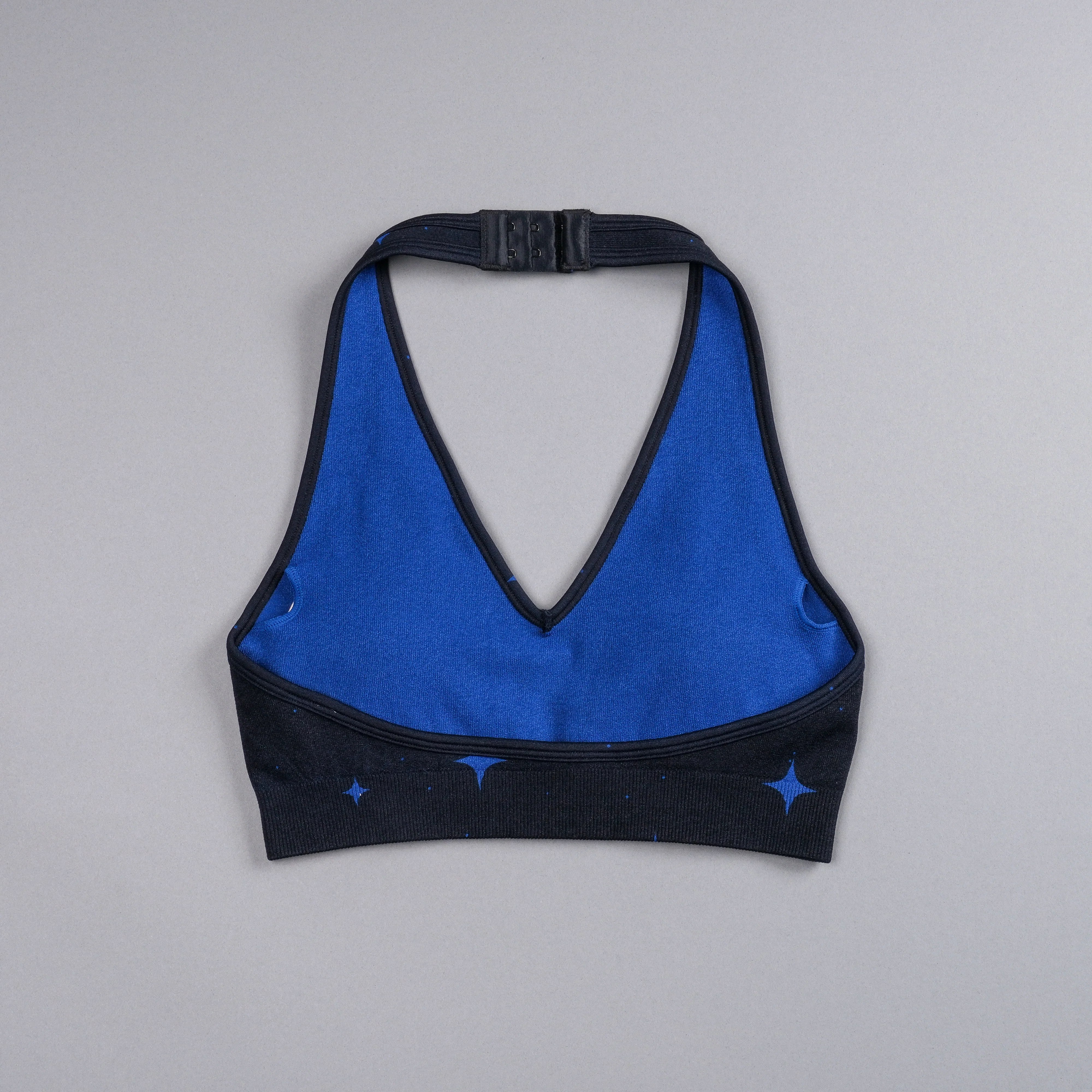 Lone "Everson Seamless" Halter Bra in Darc Cobalt Starry Night - Image 4