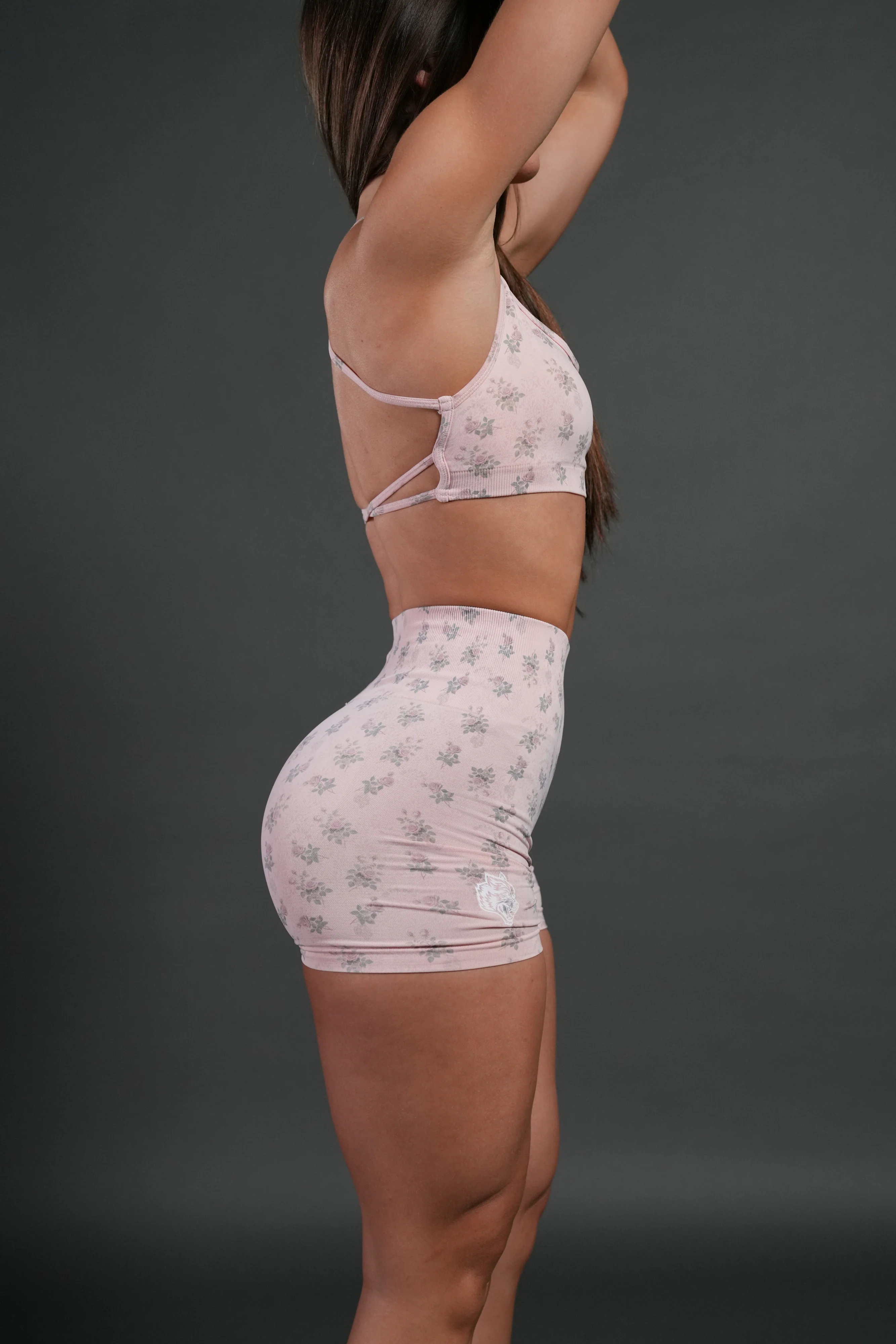 Love You Not "Stella" Soft Seamless Shorts in Warm Blush Rose - Image 3